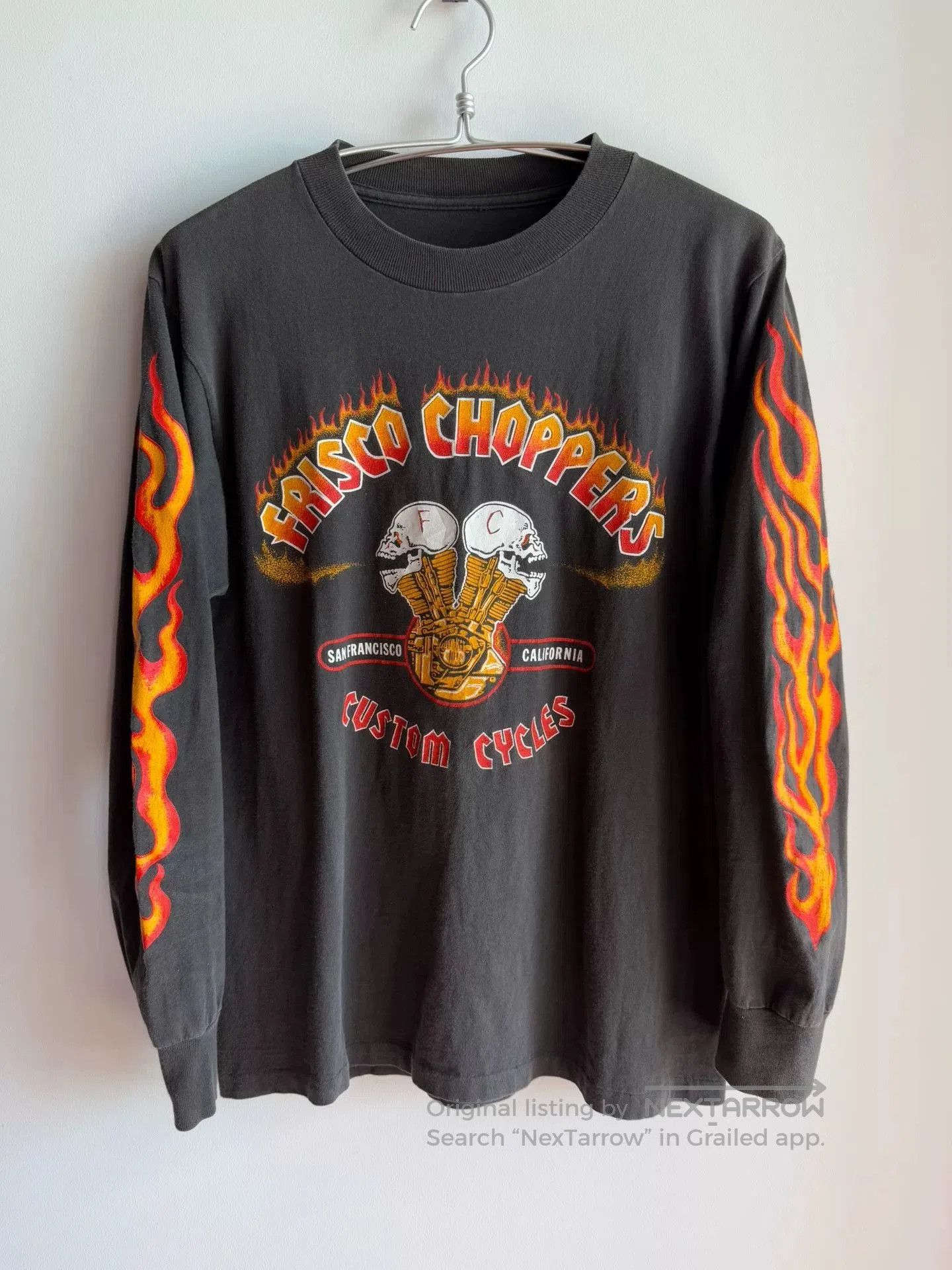 Vintage Vintage 80s Frisco Choppers Long Sleeve Tee. Size US M / EU 48-50 / 2 - 8 Thumbnail