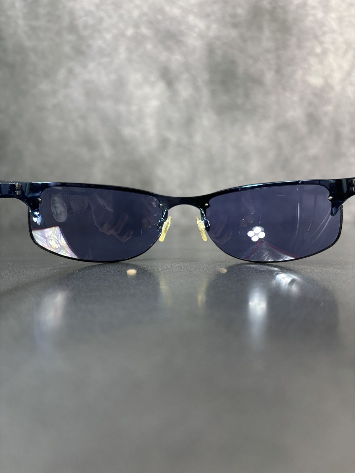 Emporio Armani × Vintage 2000s Emporio Armani Sunglasses Vintage Sporty Metal Wrap Size ONE SIZE - 14 Thumbnail