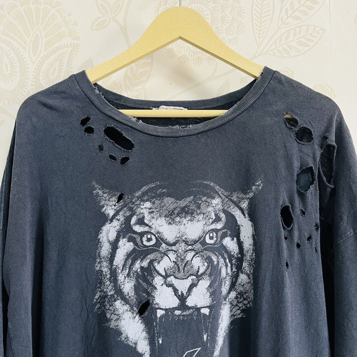 Designer × Zara Distressed Zara LA NY Baggy Ripped TShirt Made In Portugal Size US XL / EU 56 / 4 - 18 Thumbnail