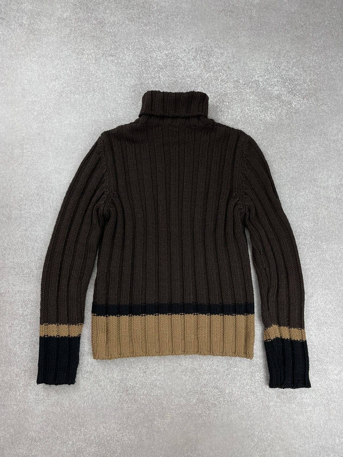 Dolce & Gabbana × Vintage Vintage Dolce & Gabbana Wool Knit Turtleneck Sweater Size L / US 10 / IT 46 - 12 Thumbnail