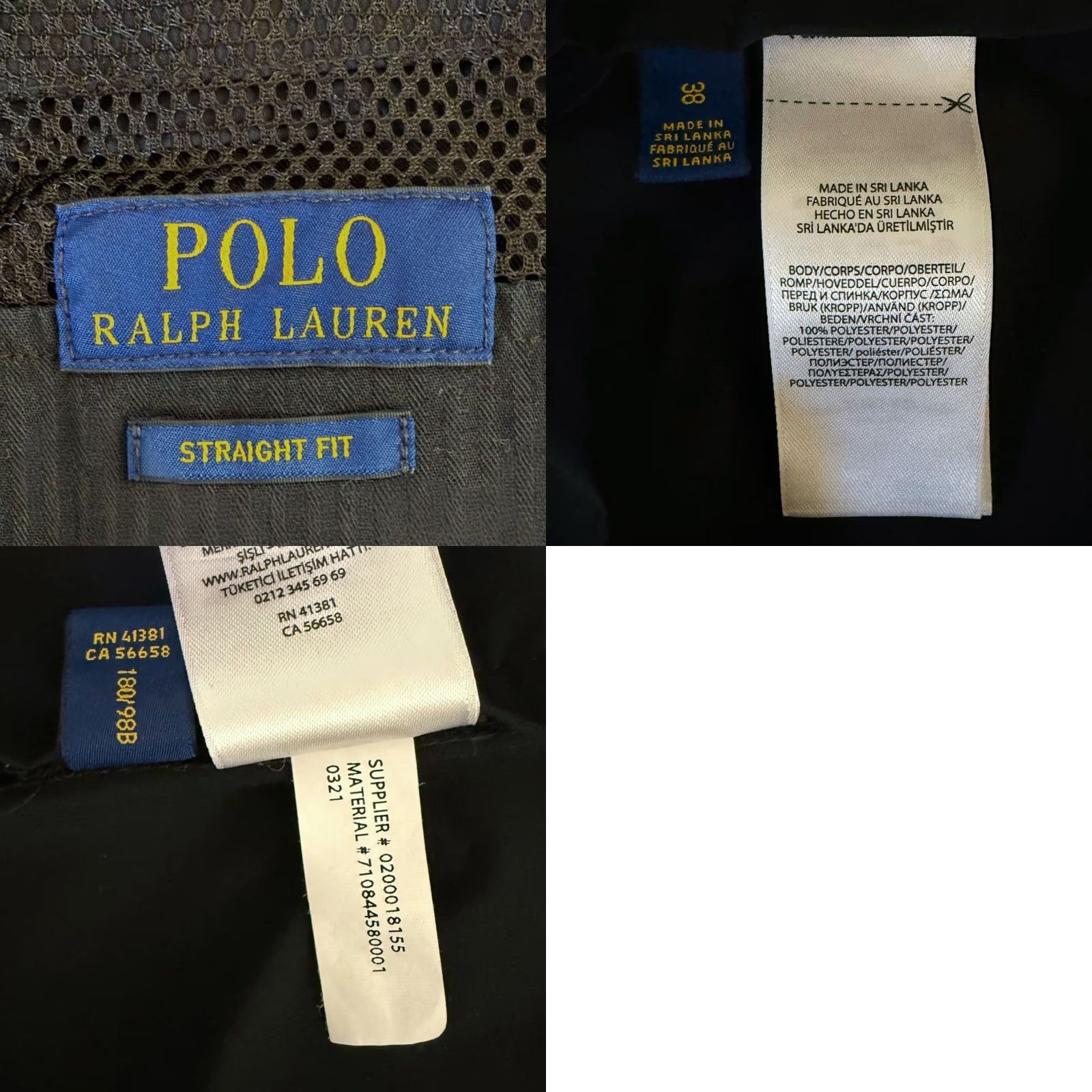 Polo Ralph Lauren VINTAGE Polo Ralph Lauren Straight Fit Stretch Chino Shorts Black Men's W38 Golf Casual Size US M / EU 48-50 / 2 - 8 Thumbnail