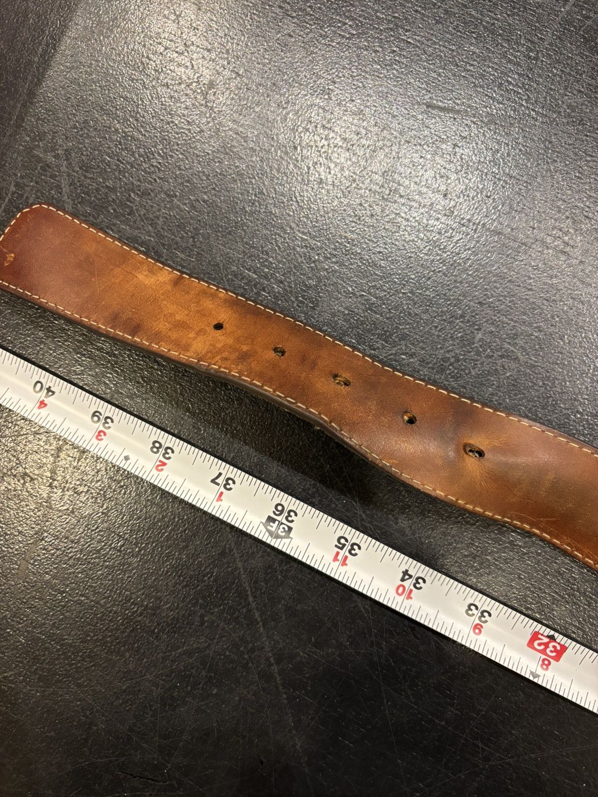Louis Vuitton Louis Vuitton Square Buckle Damier Belt - Brown Size 36 - 11 Thumbnail
