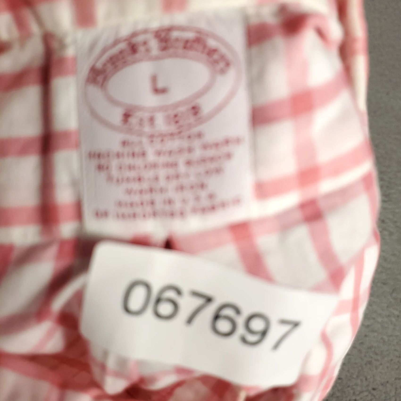 Brooks Brothers Brooks Brothers Shirt Mens Large Pink Check Casual Button Up Short Sleeve Shirt Size US L / EU 52-54 / 3 - 7 Thumbnail