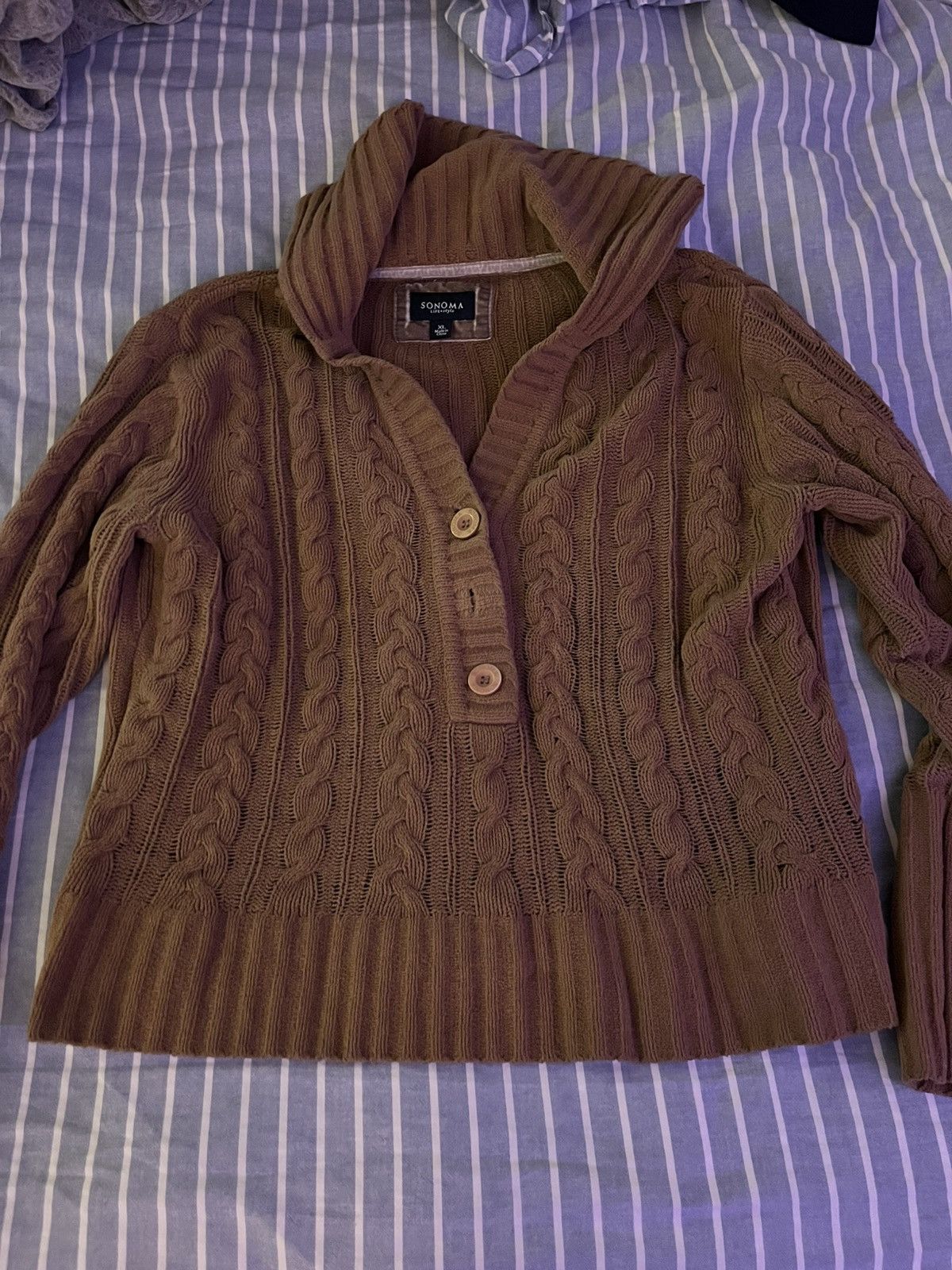 Sonoma Brown sonoma collared sweater Size XL / US 12-14 / IT 48-50 - 1 Thumbnail