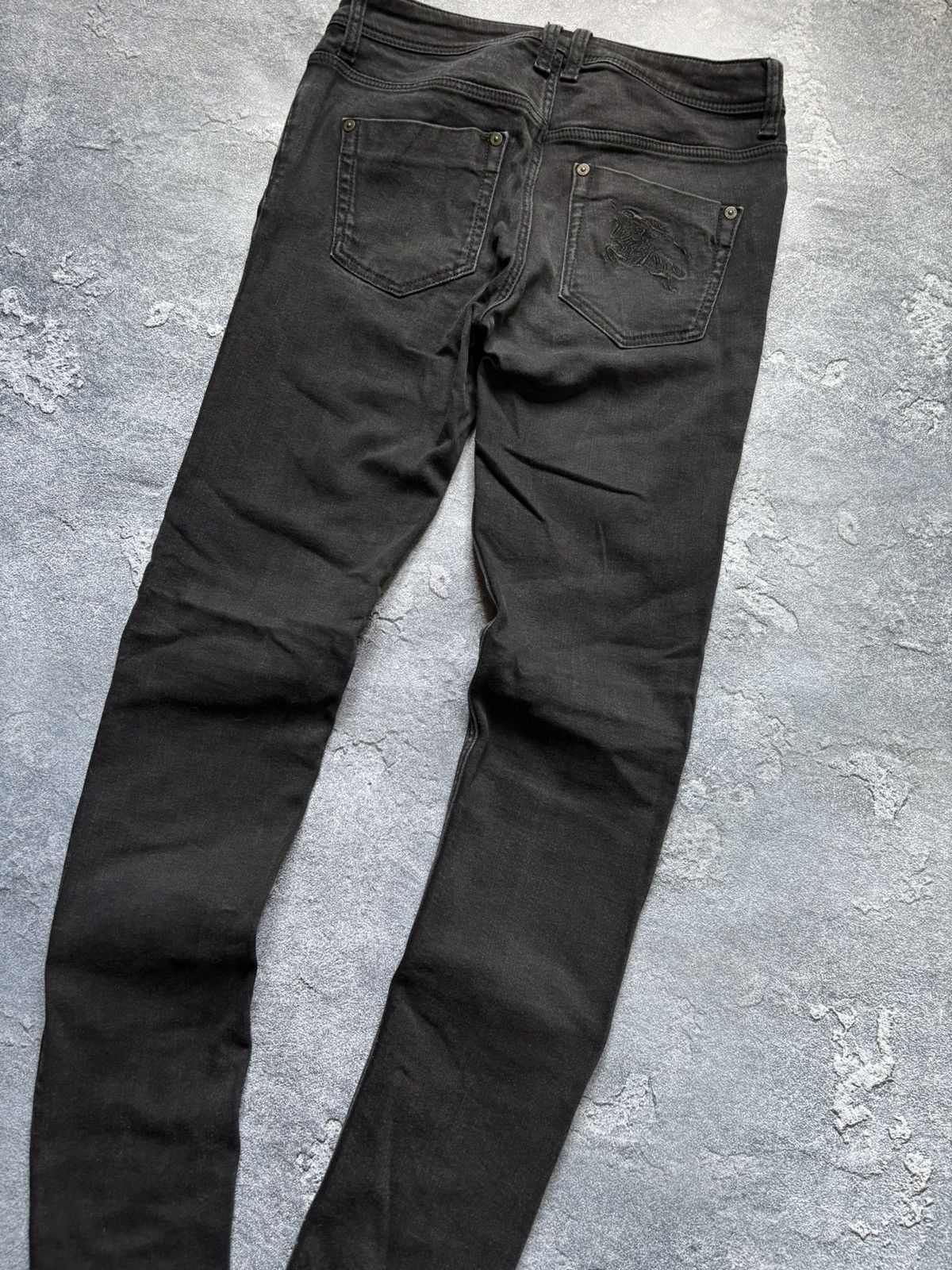 Burberry Vintage Burberry Logo Luxury Black Slim Jeans Size 27" / US 4 / IT 40 - 3 Thumbnail