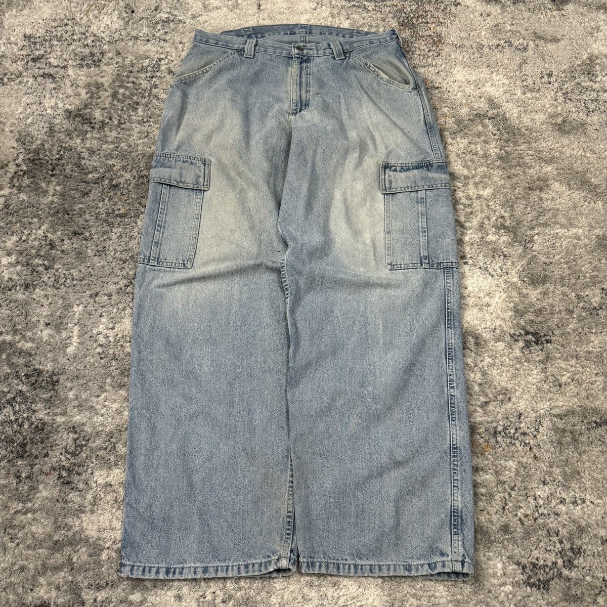 JNCO × Lee × Vintage Vintage 90s Lee baggy faded cargo JNCO style jeans Size US 36 / EU 52 - 2 Thumbnail