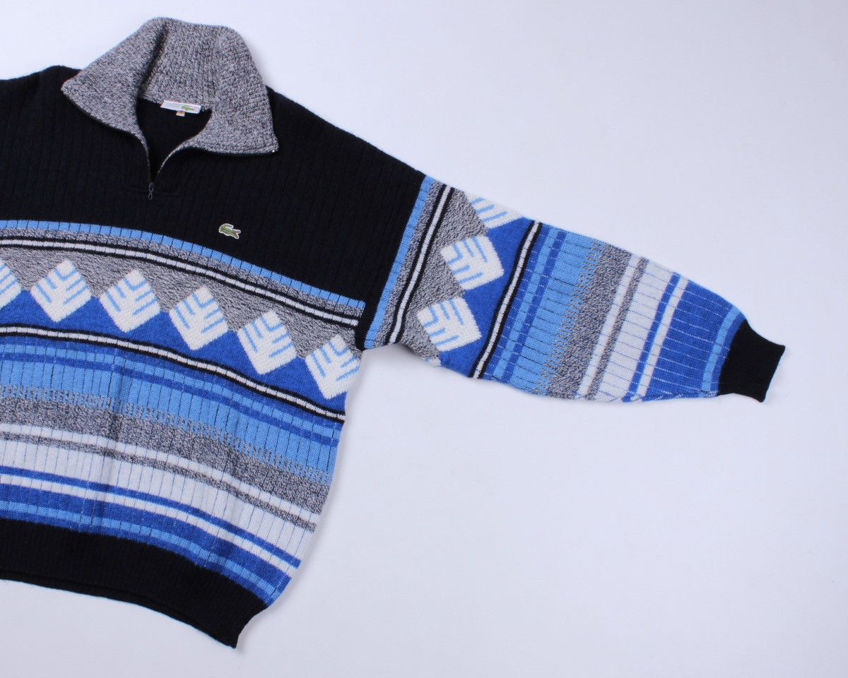 Lacoste × Vintage LACOSTE Vintage Half Zip 1/4 Wool Knitted Sweater Jumper Size US L / EU 52-54 / 3 - 7 Thumbnail