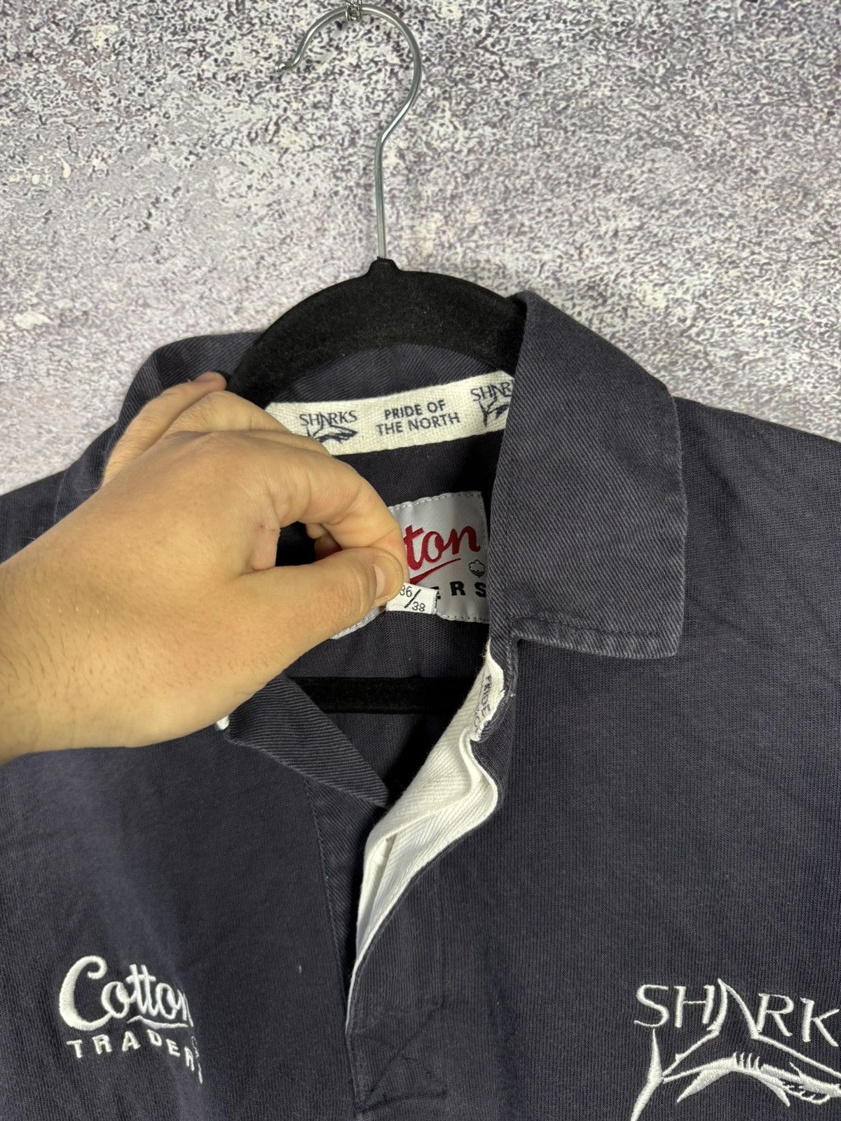 Cotton Traders × Vintage Vintage Sale Sharks Rugby Jersey Large Cotton Traders 2004 Size US S / EU 44-46 / 1 - 7 Thumbnail