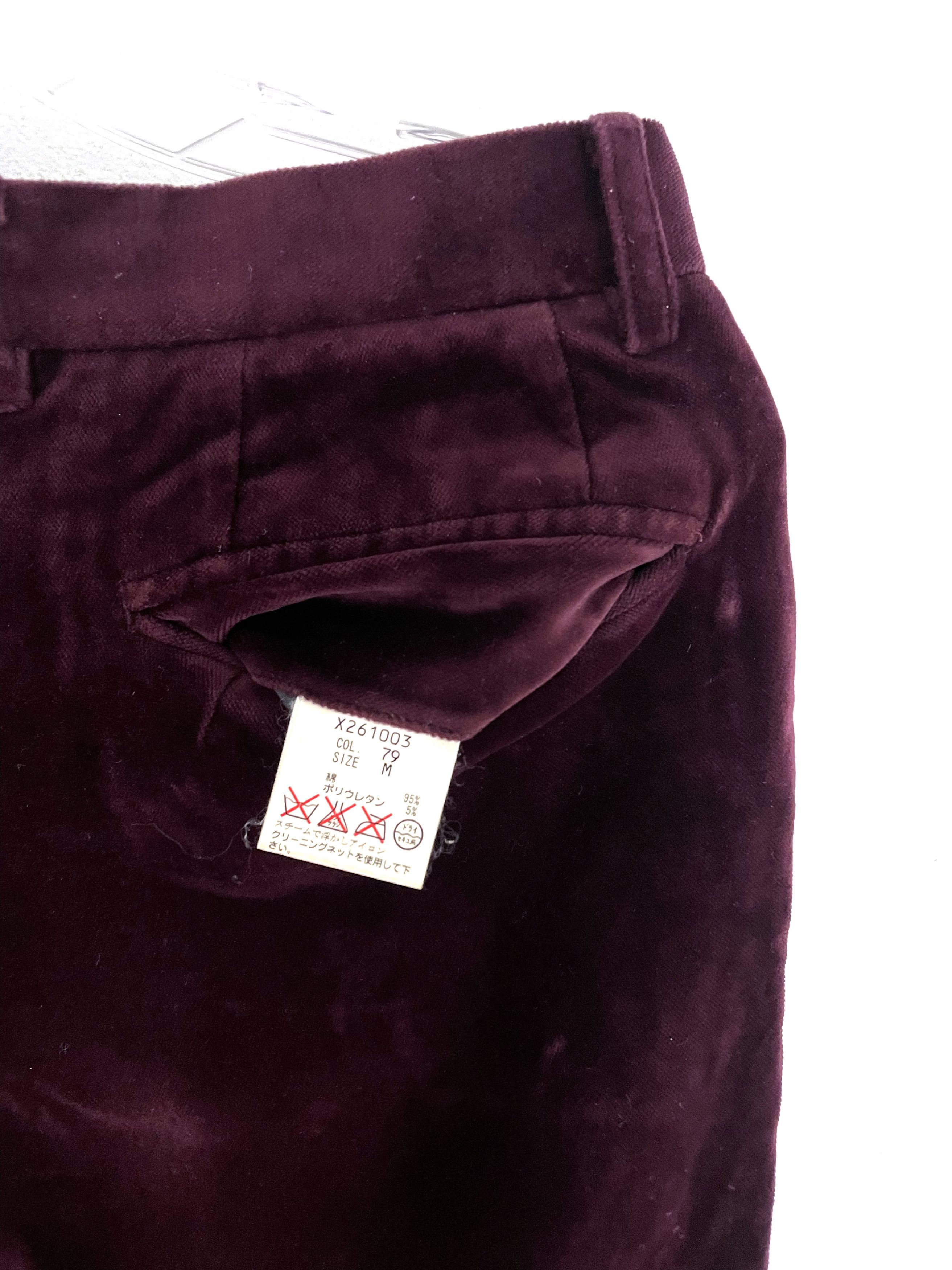 Yohji Yamamoto Against All Risks Velour Pants Size US 30 / EU 46 - 8 Thumbnail