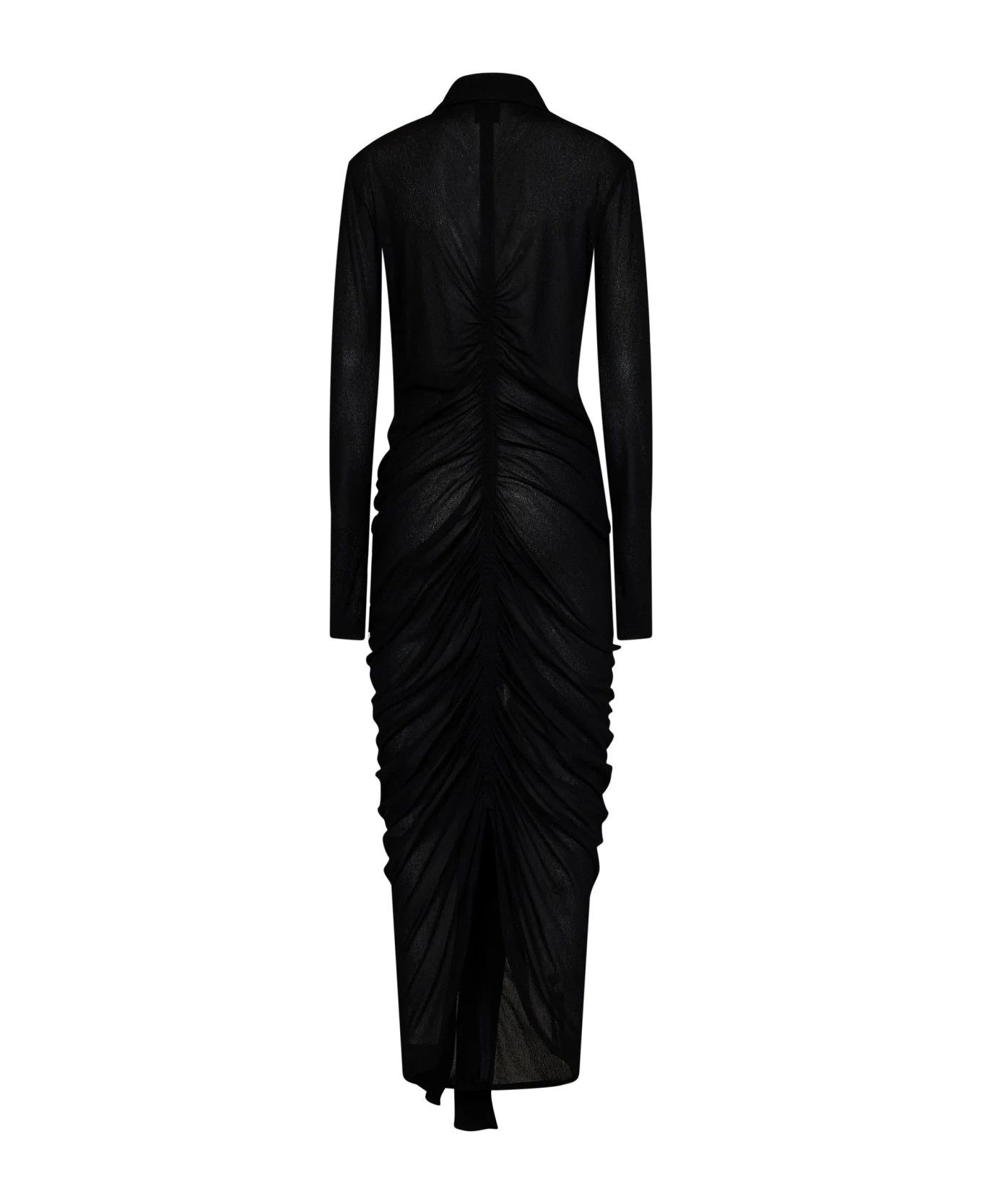 Givenchy o1n1vont0326 Long Dress in Black Size M / US 6-8 / IT 42-44 - 3 Thumbnail