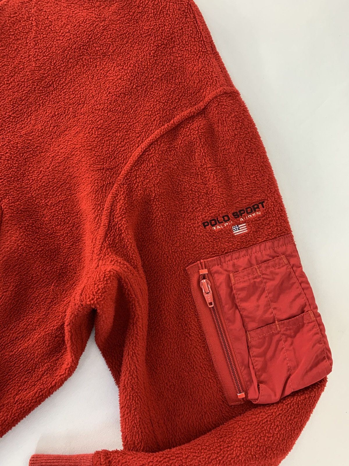 Polo Ralph Lauren Rare Vintage 90s Polo Sport Ralph Lauren Usa Fleece Bomber Size US M / EU 48-50 / 2 - 3 Thumbnail