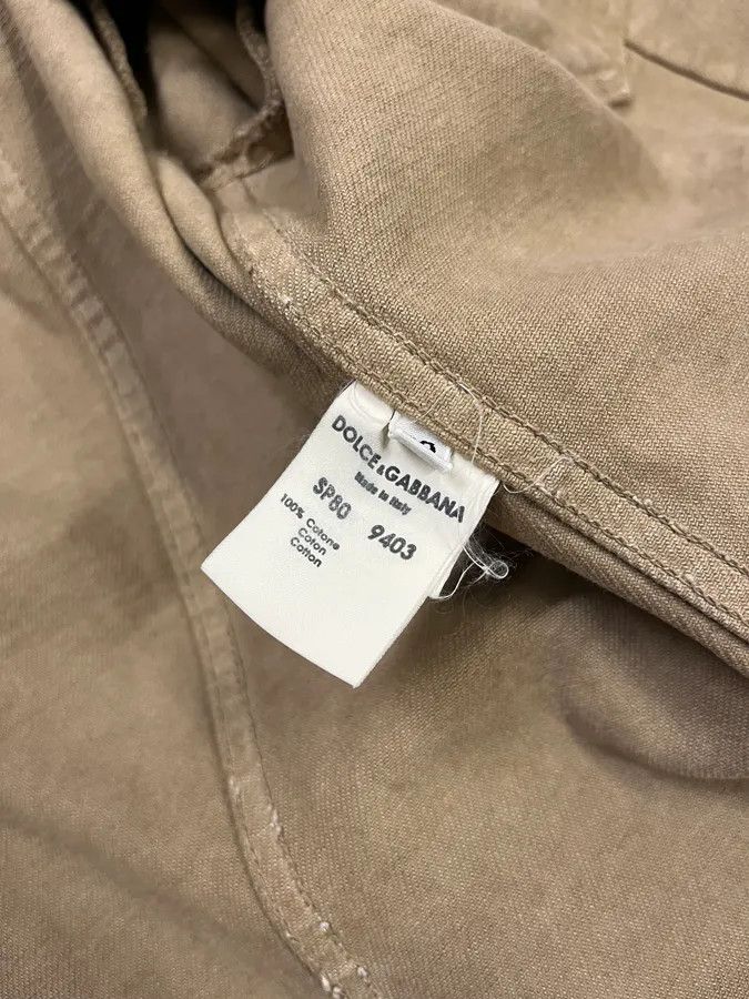 Dolce & Gabbana AW2001 Dolce & Gabbana Distressed Beige Denim Jacket Size US M / EU 48-50 / 2 - 11 Thumbnail