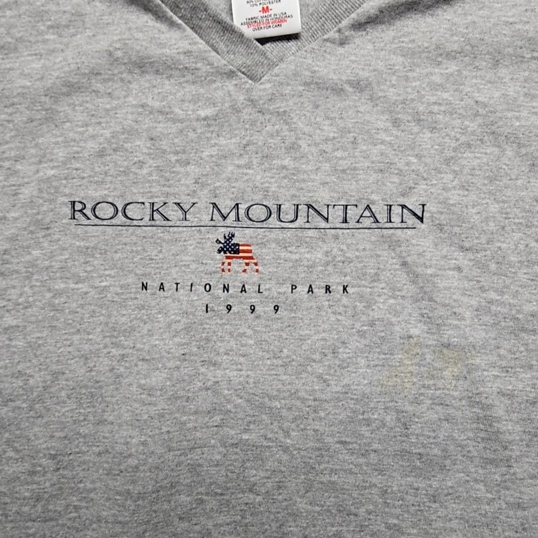 Vintage Vintage Rocky Mountain National Park M Gray Graphic Shirt Size M / US 6-8 / IT 42-44 - 2 Thumbnail