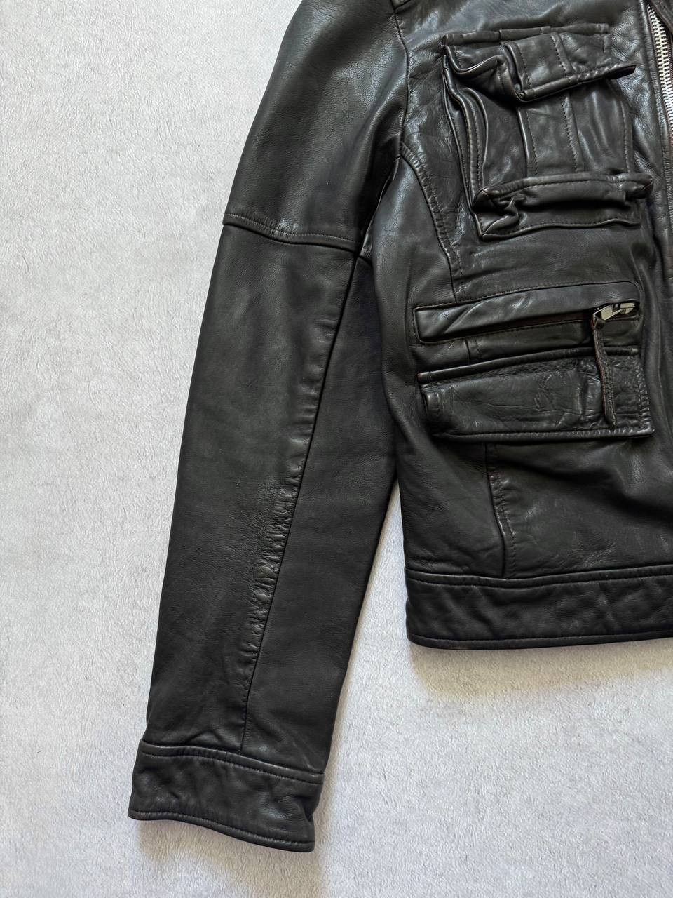 Vintage Mission Cropped Leather Bomber Dolce Gabbana vibe Size US M / EU 48-50 / 2 - 6 Thumbnail