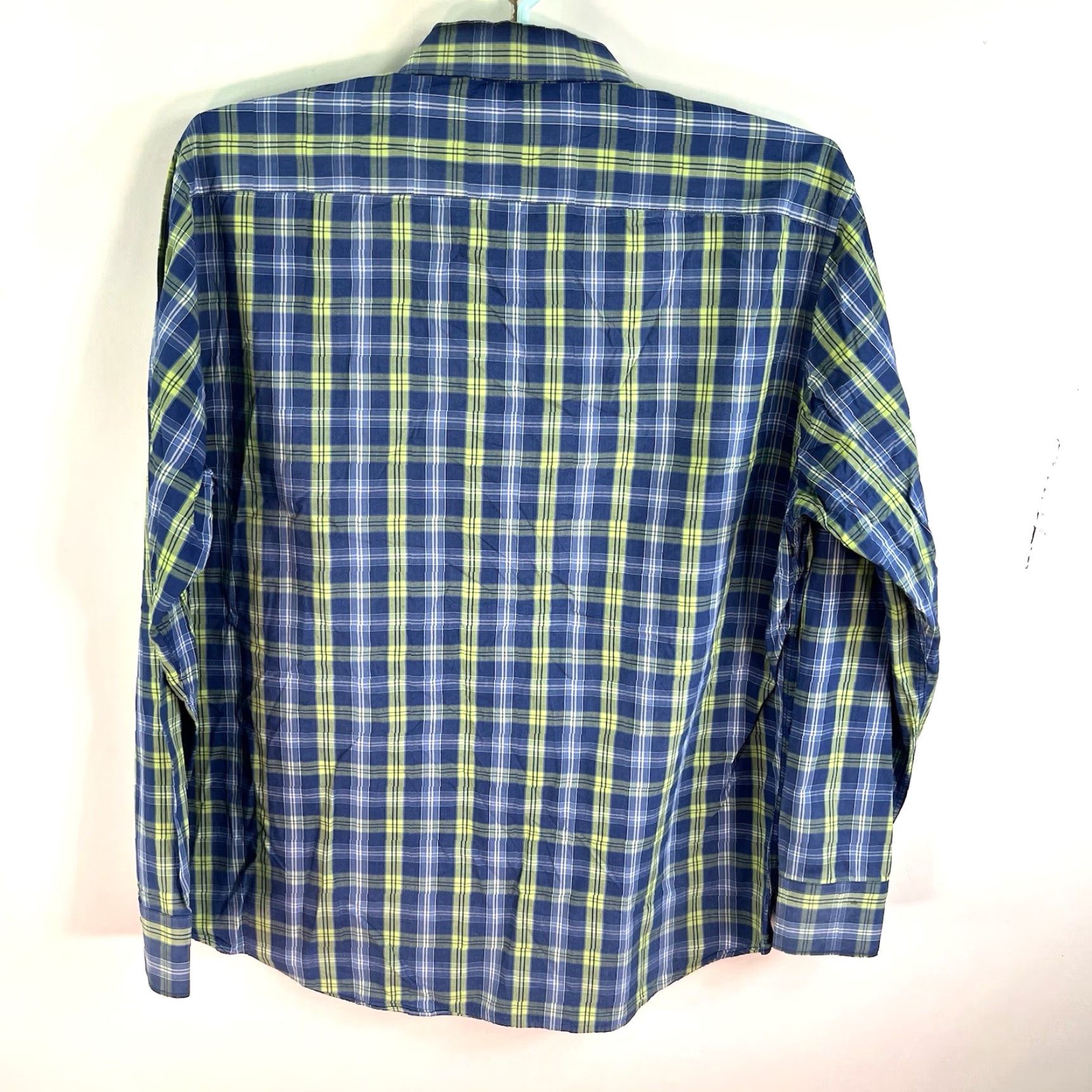 Vintage VINTAGE Bristol & Bull Plaid Button-Up Shirt Mens 2XL Blue Long Sleeve Size US XXL / EU 58 / 5 - 6 Thumbnail