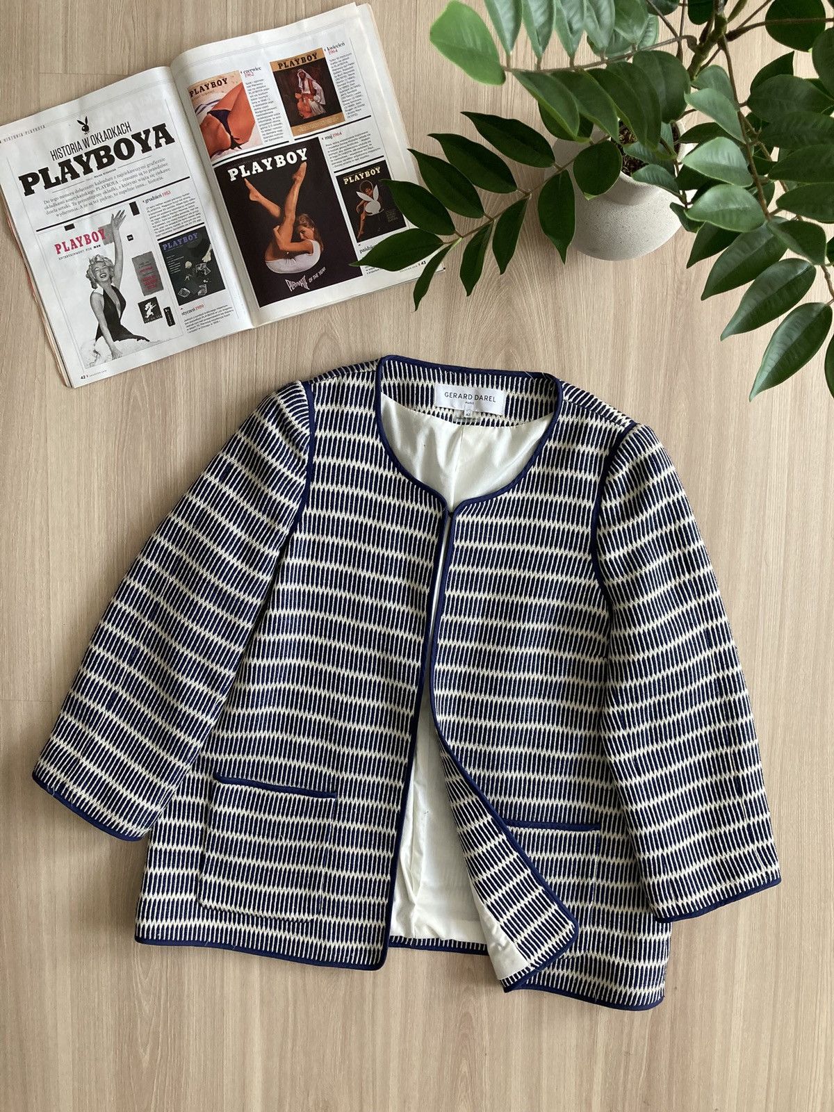 Gerard Darel Vintage Gerard Darel Paris Blazer Jacket 00s Size L / US 10 / IT 46 - 1 Thumbnail
