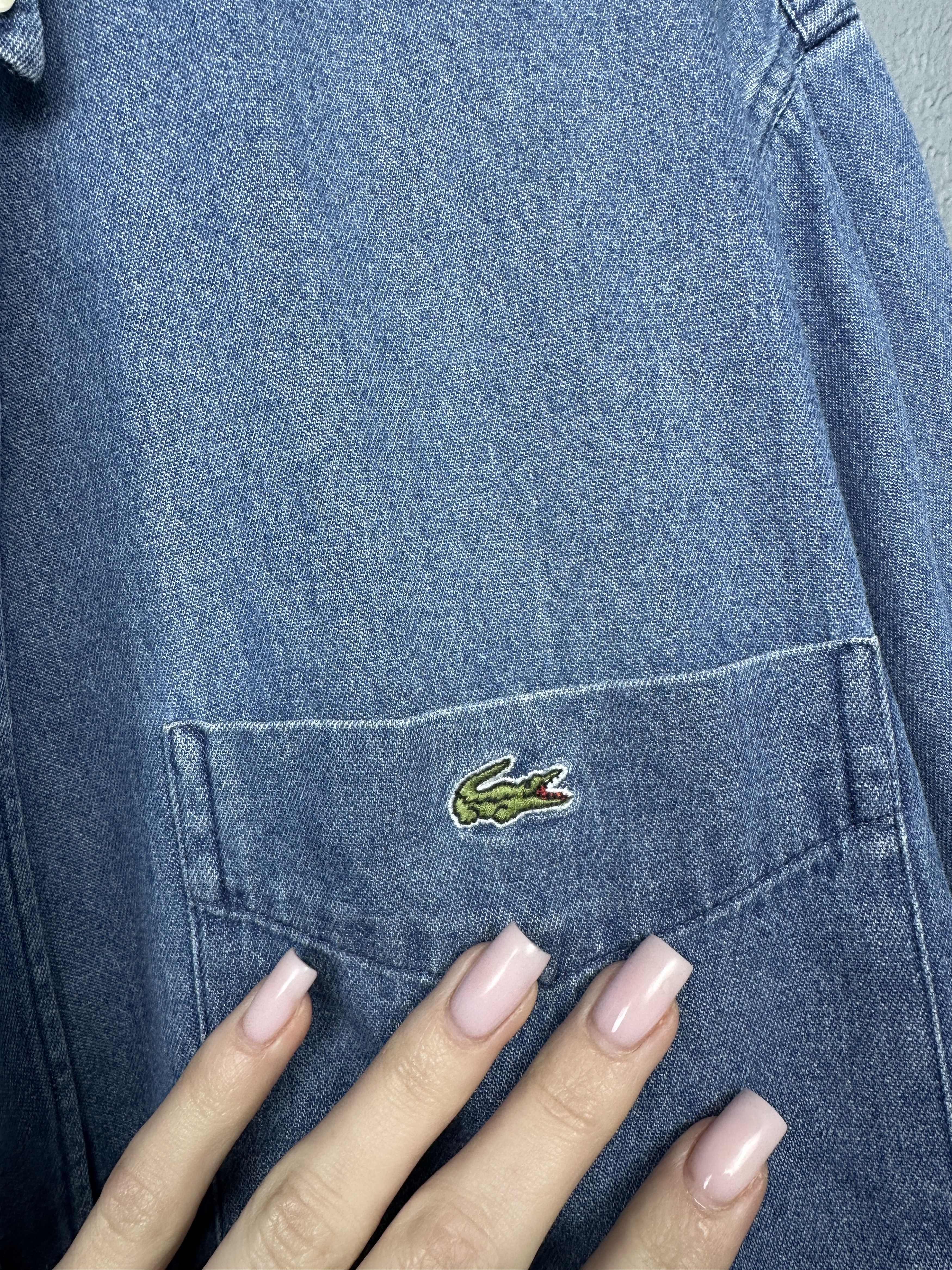 Lacoste Lacoste Vintage Mens Denim Long Sleeve Shirt Size US XL / EU 56 / 4 - 3 Thumbnail