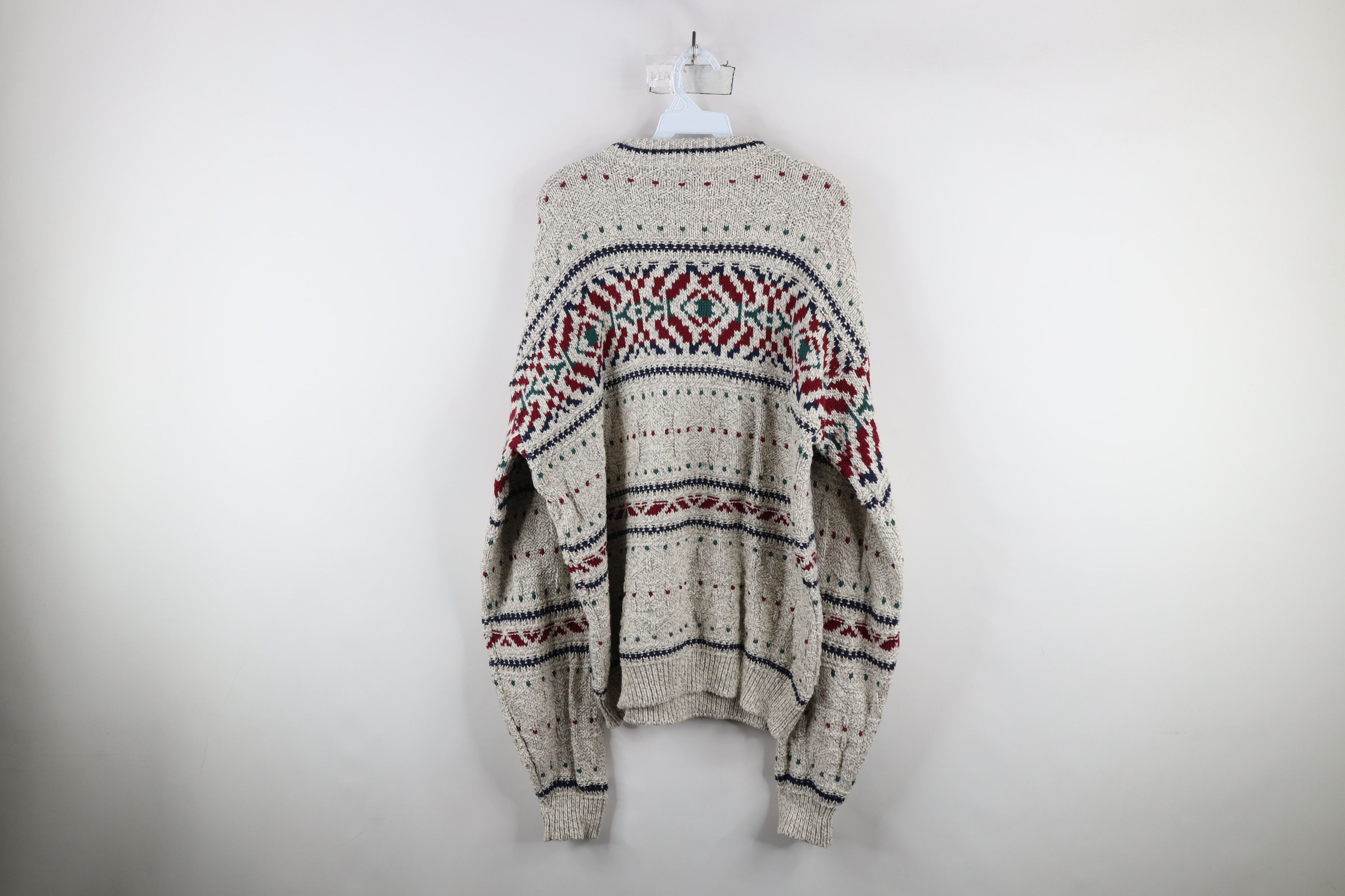 Vintage Vintage 90s Streetwear Southwestern Fair Isle Sweater Size US XL / EU 56 / 4 - 11 Thumbnail