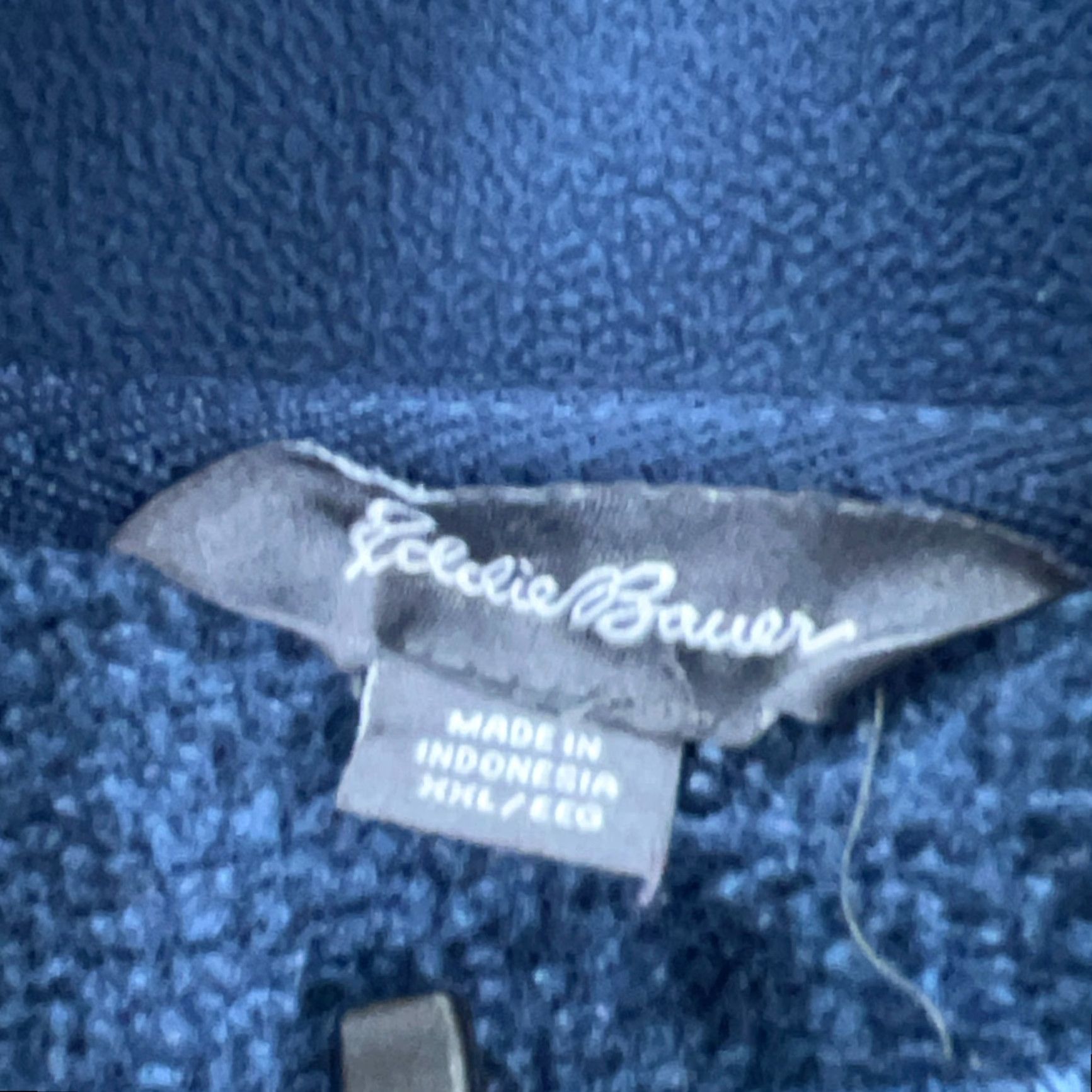 Eddie Bauer VINTAGE Eddie Bauer Sweater Men 2XL Blue Pullover 1/4 Zip Jersey Knit Adult Regular Size Size US XXL / EU 58 / 5 - 3 Thumbnail