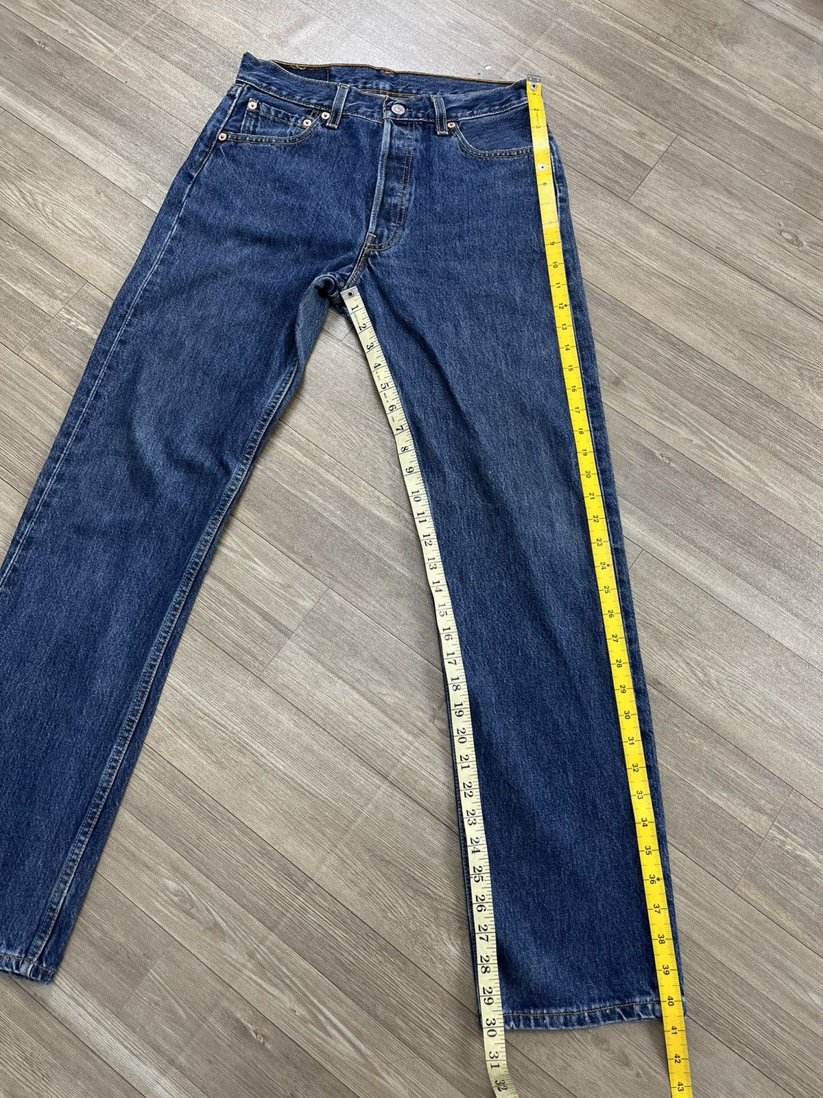 Levi's Vintage Clothing 🇺🇸1990s Vintage Levis 501 30x32 Straight Leg Blue Jeans Size US 30 / EU 46 - 19 Thumbnail