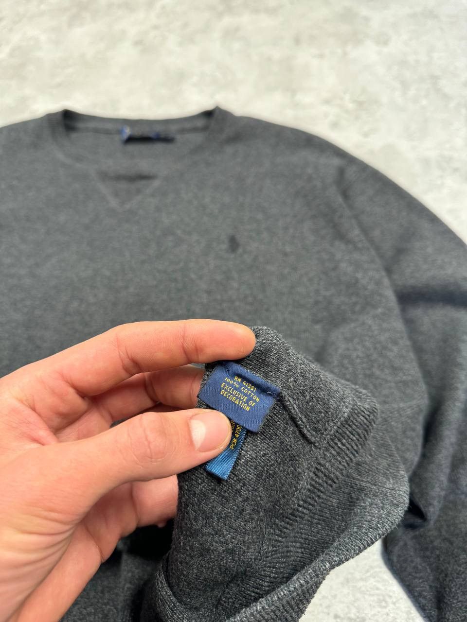 Polo Ralph Lauren Polo Ralph Lauren Mens Gray Sweater Size 2XB Size US XXL / EU 58 / 5 - 13 Thumbnail