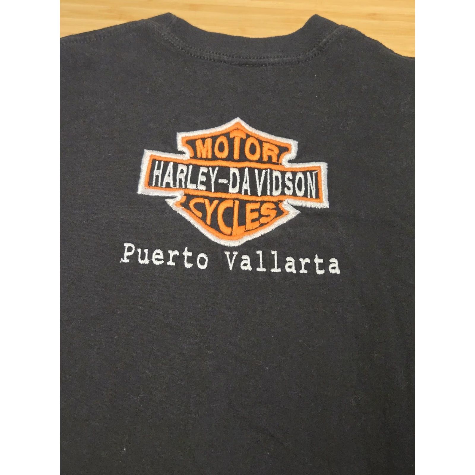 Harley Davidson VINTAGE Harley-Davidson Shirt Mens Medium Black Puerto Vallarta Biker Motorcycle Tee Size US M / EU 48-50 / 2 - 5 Thumbnail