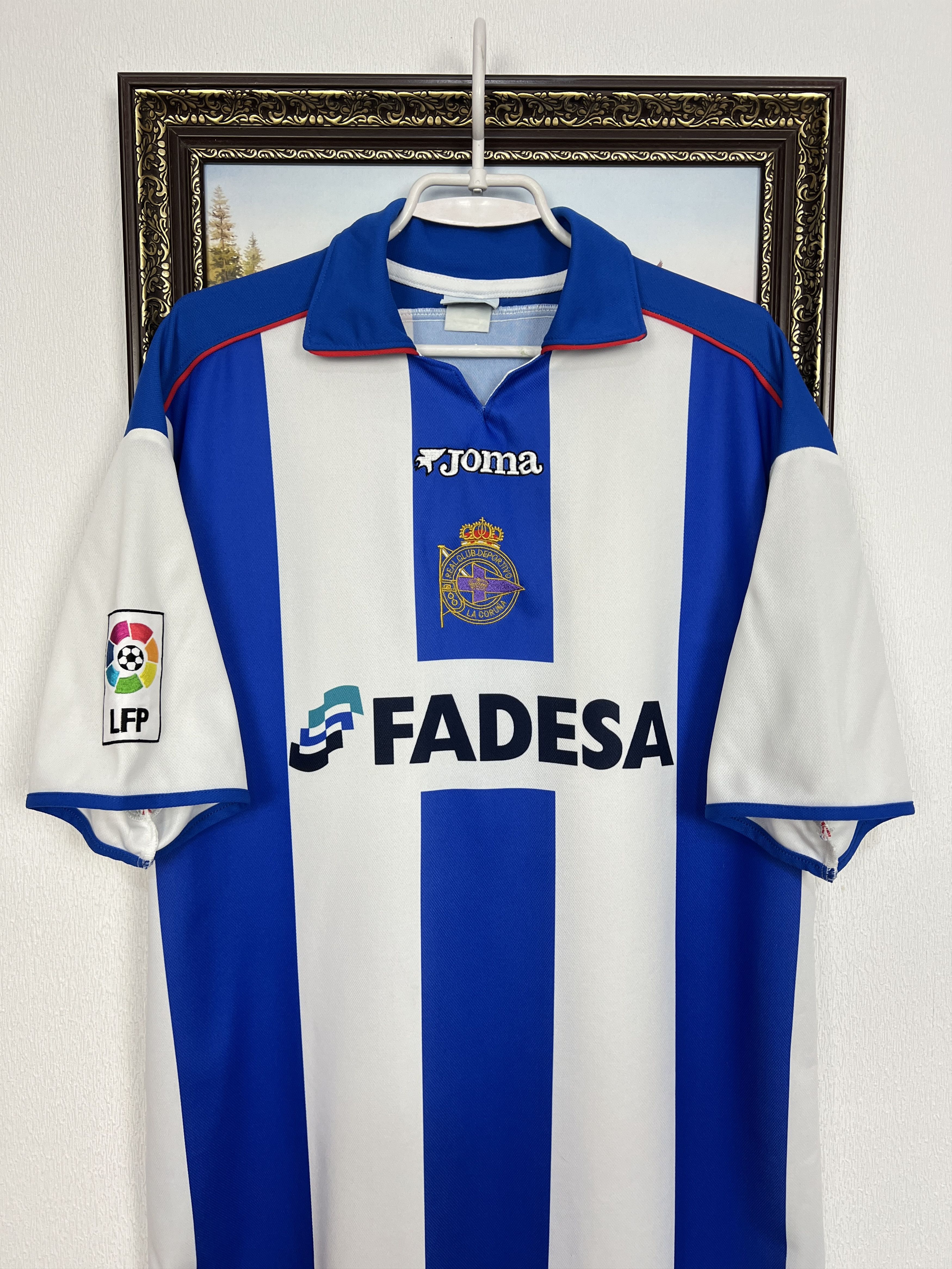 Joma Deportivo La Coruna Home football shirt Soccer Jersey Trikot Size US XXL / EU 58 / 5 - 2 Thumbnail