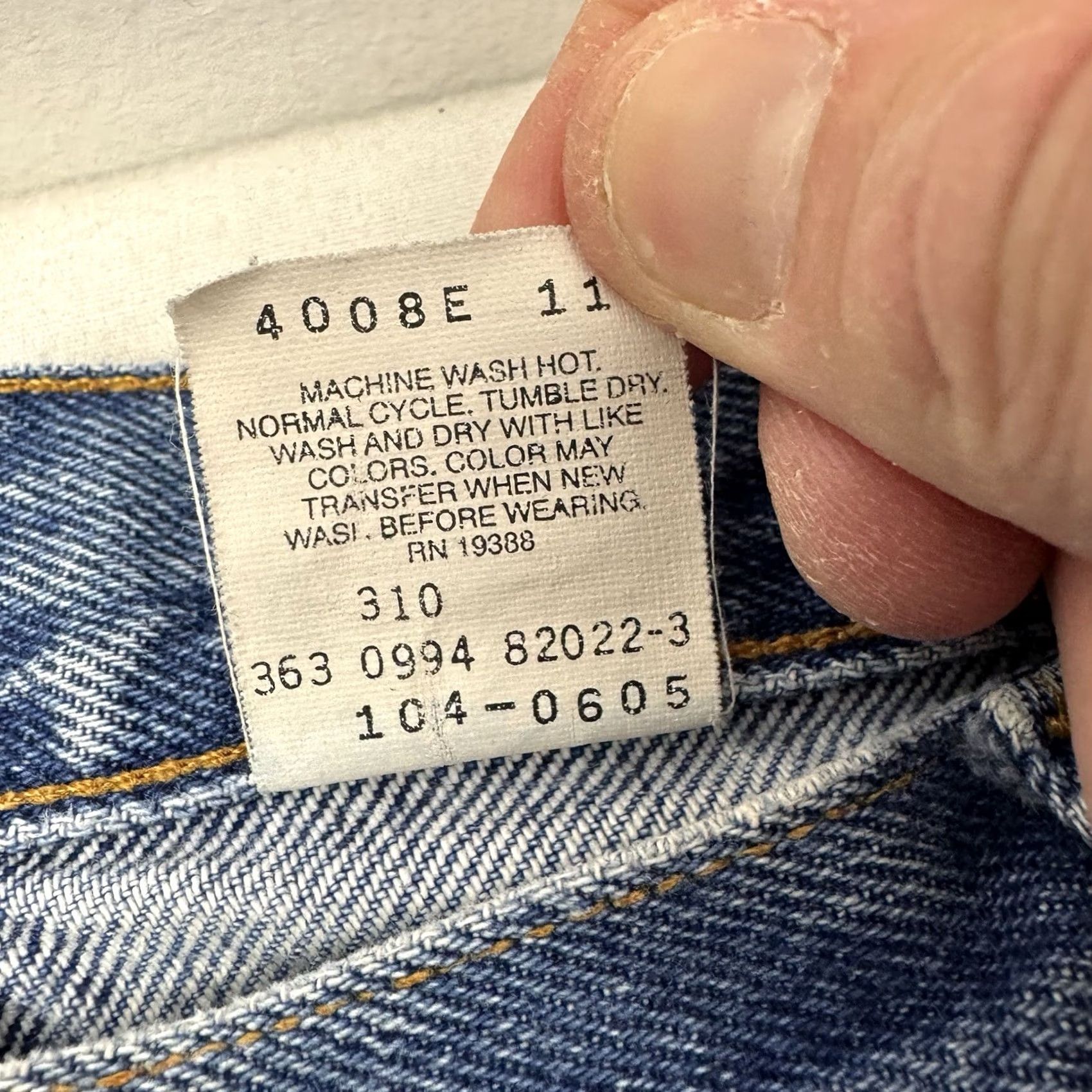 Vintage VINTAGE Brittania Jeans 90s Adult 34x26 Button Fly Straight Leg Regular Fit Mens Size US 34 / EU 50 - 5 Thumbnail
