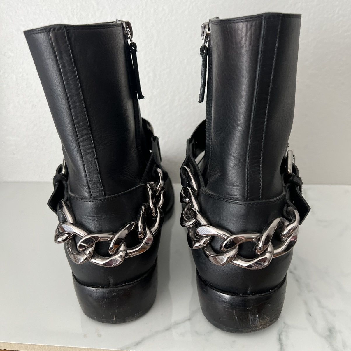 Giuseppe Zanotti Giuseppe Zanotti Men’s Chain Buckle Boots Size 40 Black Size US 8 / EU 41 - 4 Thumbnail