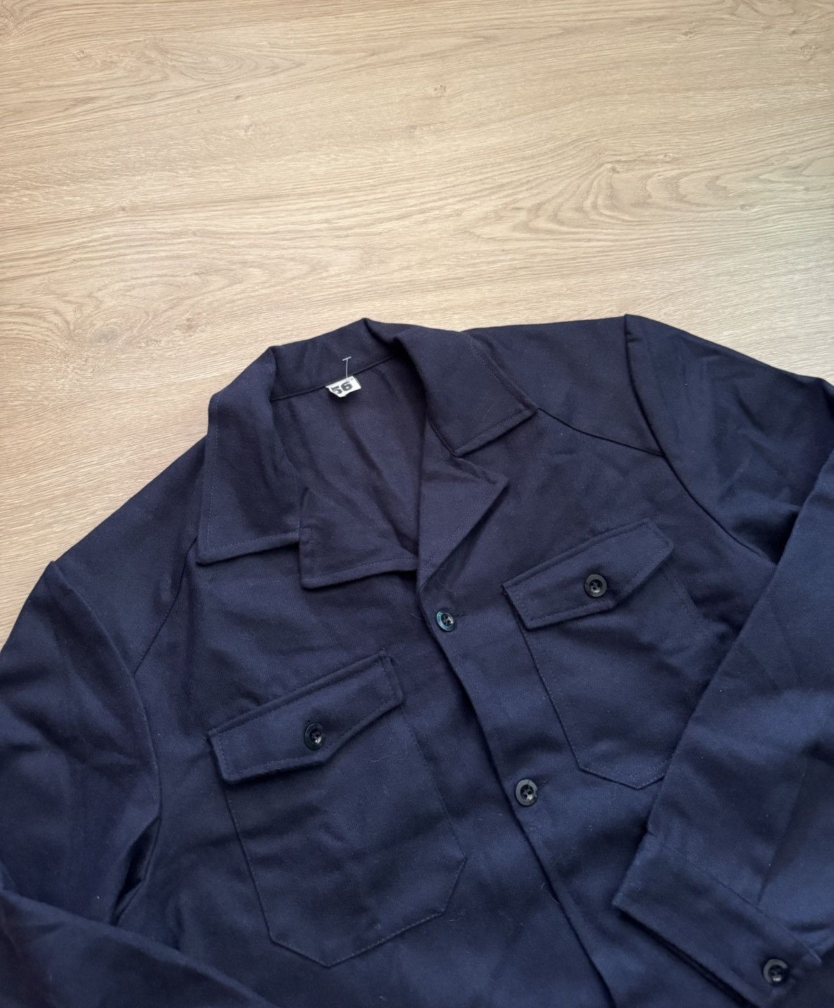 Vintage Vintage Italian Military Navy Shirt Size US XL / EU 56 / 4 - 2 Thumbnail