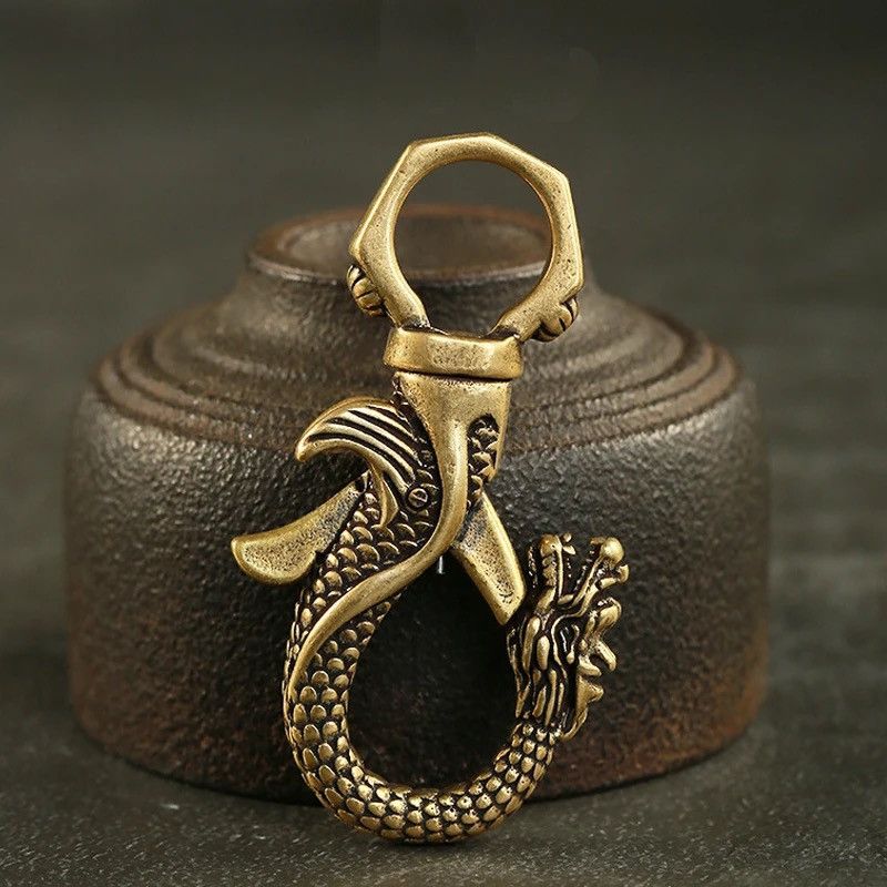 Other Vintage Brass Dragon Keychain Size ONE SIZE - 2 Thumbnail