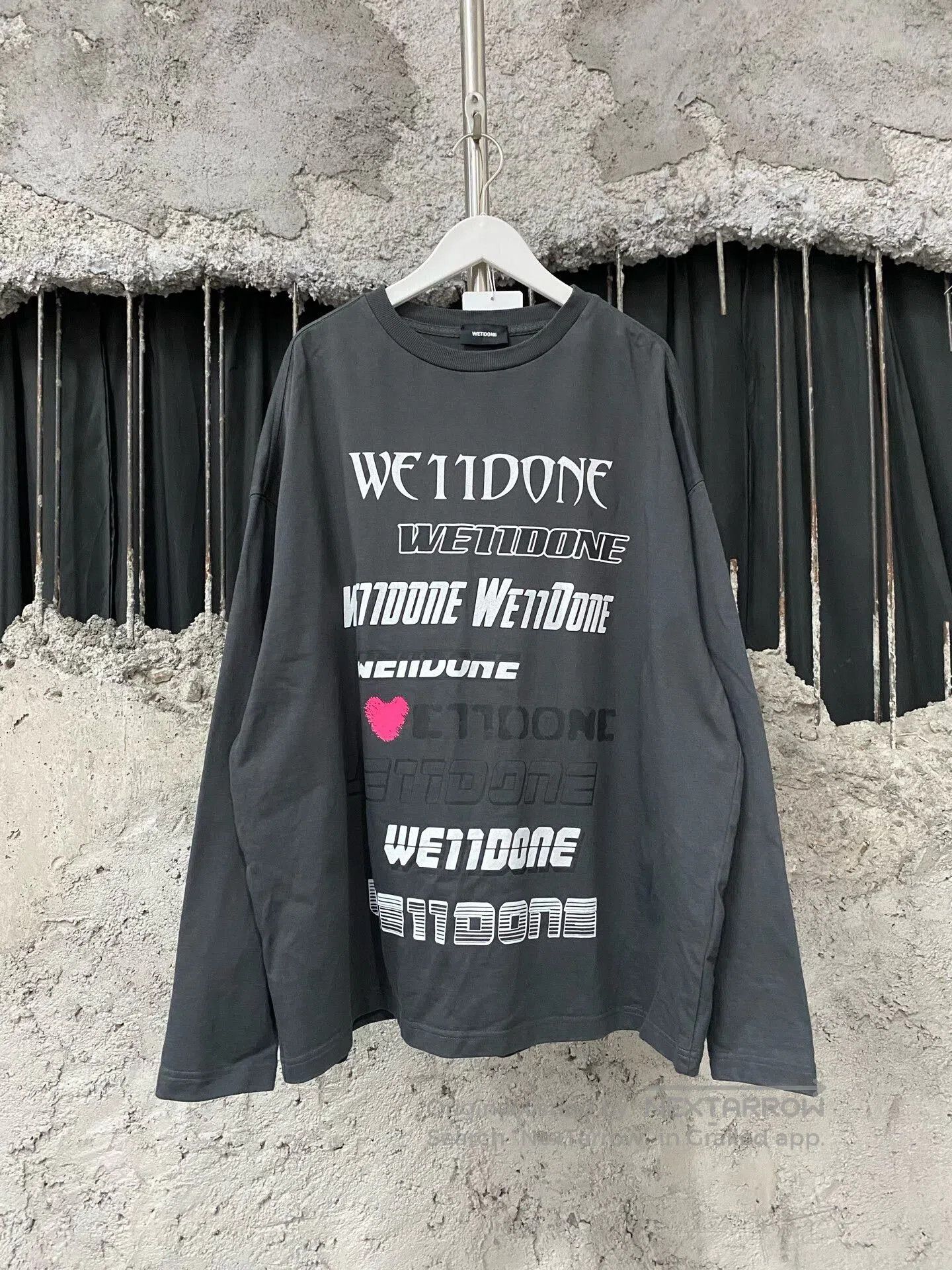WE11DONE we11 done long sleeve shirt in gray. Size US S / EU 44-46 / 1 - 1 Thumbnail