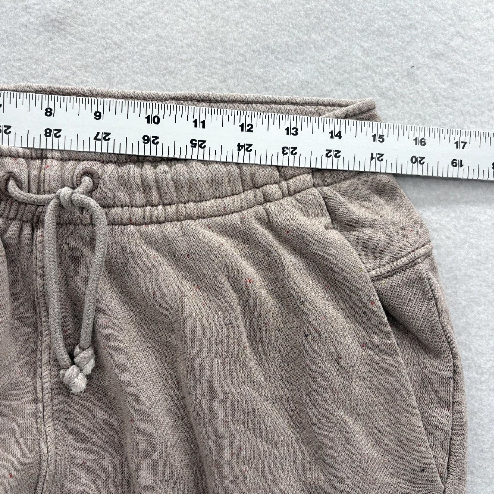 Nike Nike Pants Mens XS Beige Fleece Joggers Sweatpants Flecked Athletic Gym Training Size US 27 - 6 Thumbnail