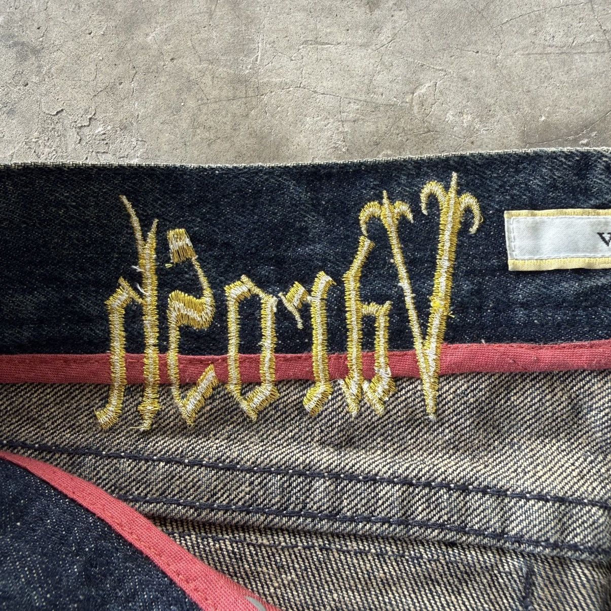 Japanese Brand W32 Vintage Varosh Selvedge Flare Boot cut Rusty Denim Jean Size US 32 / EU 48 - 14 Thumbnail