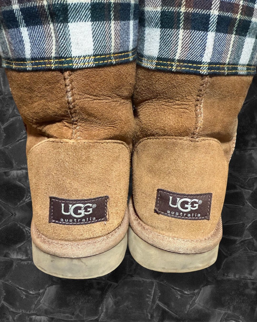Junya Watanabe × Ugg AW13 Junya Watanabe Brown Plaid Patchwork Uggs Size US 9 / EU 42 - 4 Thumbnail