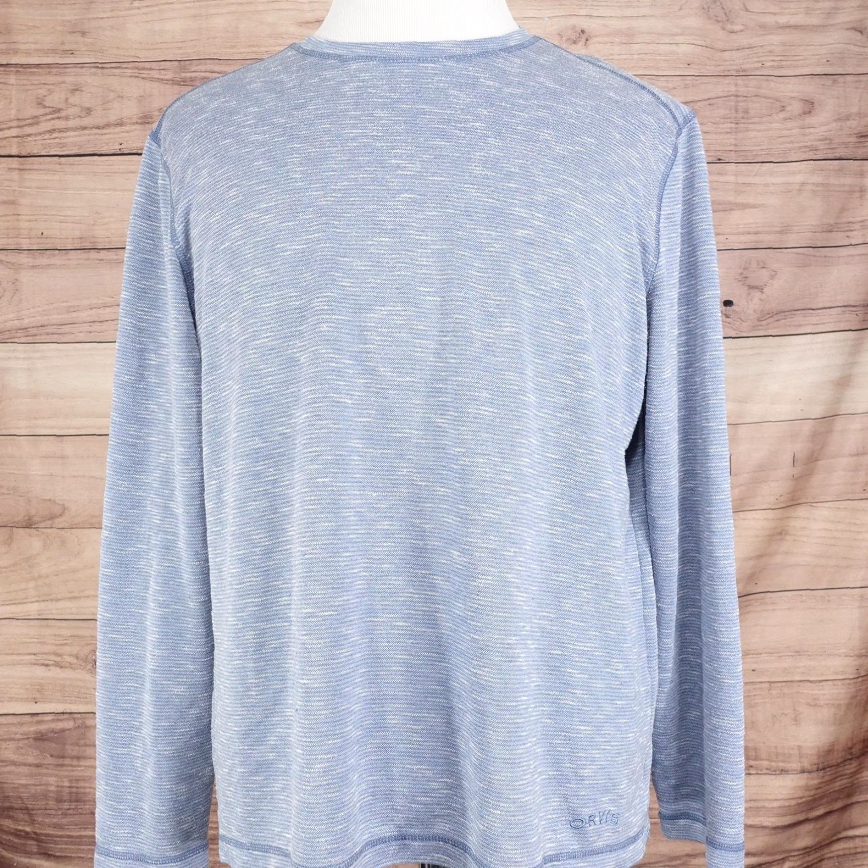 Orvis Orvis Pullover Mens Large Blue Heather Long Sleeve Crewneck Lightweight Knit Sweater Size US L / EU 52-54 / 3 - 3 Thumbnail
