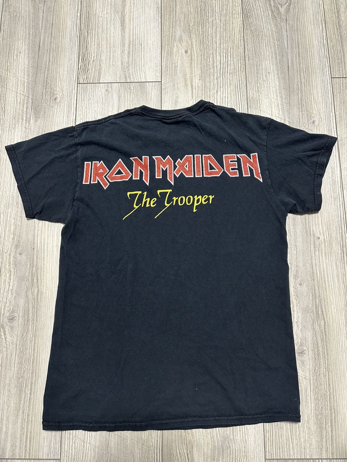 Band Tees Faded Iron Maiden The Trooper Heavy Metal Band Tee Size M Size US M / EU 48-50 / 2 - 5 Thumbnail