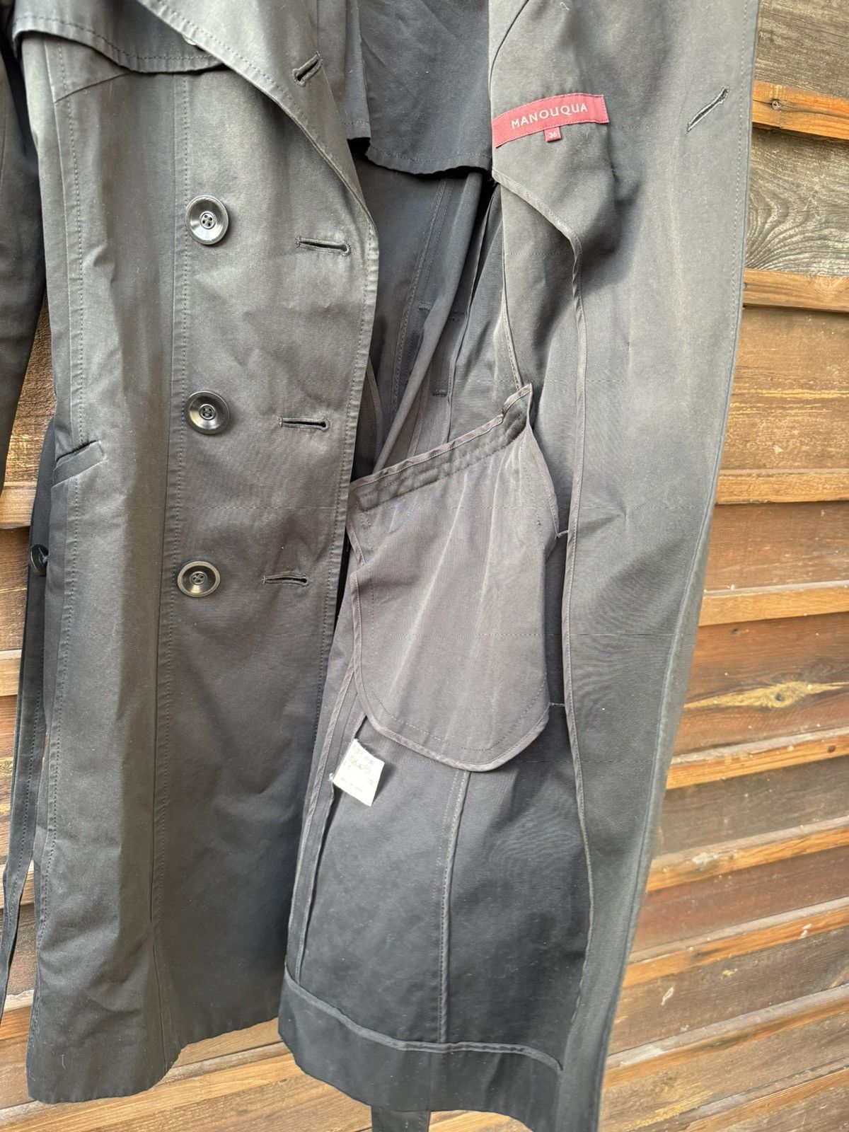 If Six Was Nine Made in Japan Manouqua black belt trench coat Size XS / US 0-2 / IT 36-38 - 9 Thumbnail