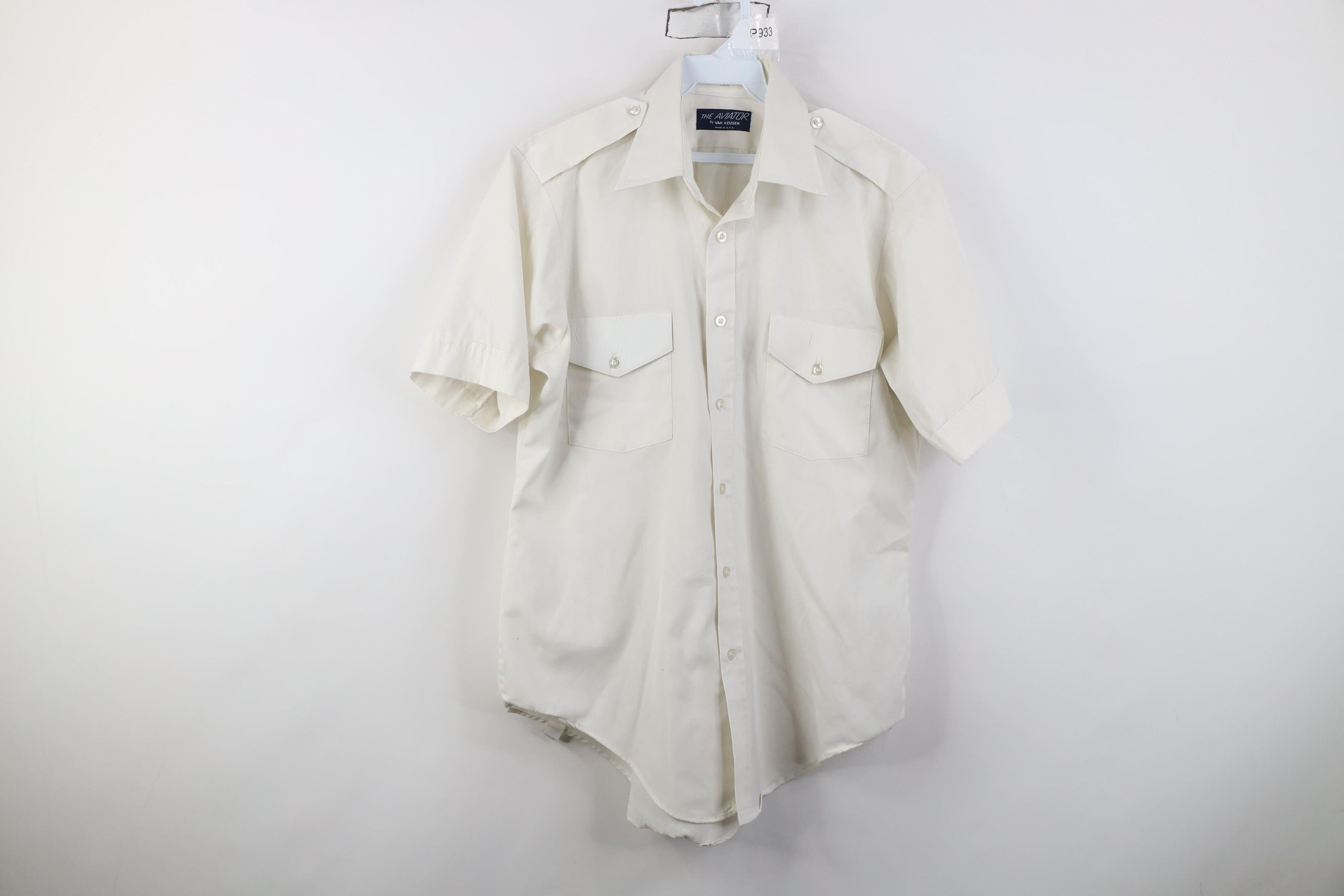 Vintage Vintage 70s The Aviator Flight Short Sleeve Button Shirt Size US M / EU 48-50 / 2 - 1 Thumbnail