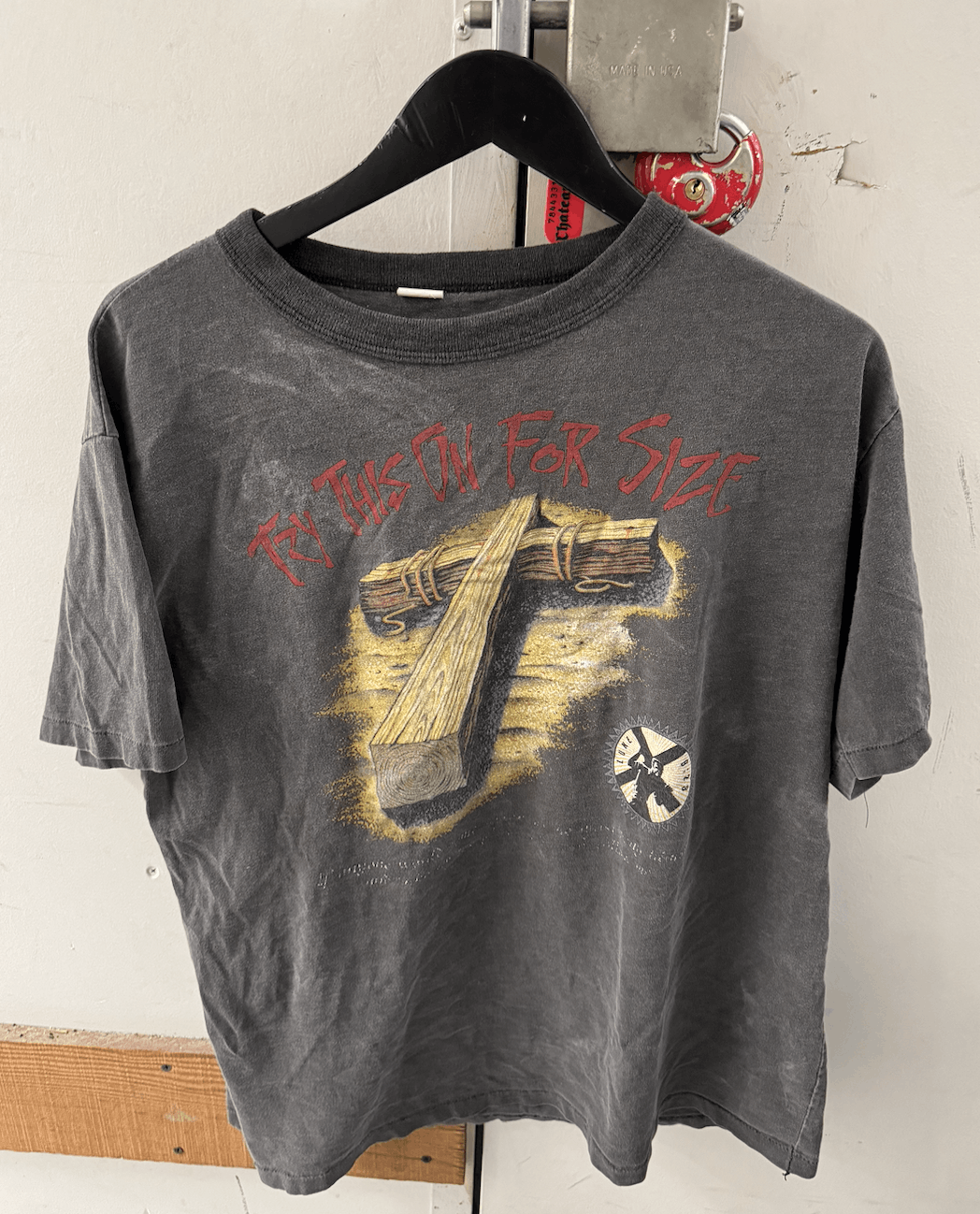 Vintage Vintage Jesus Tee - Try This On For Size Size US L / EU 52-54 / 3 - 1 Thumbnail