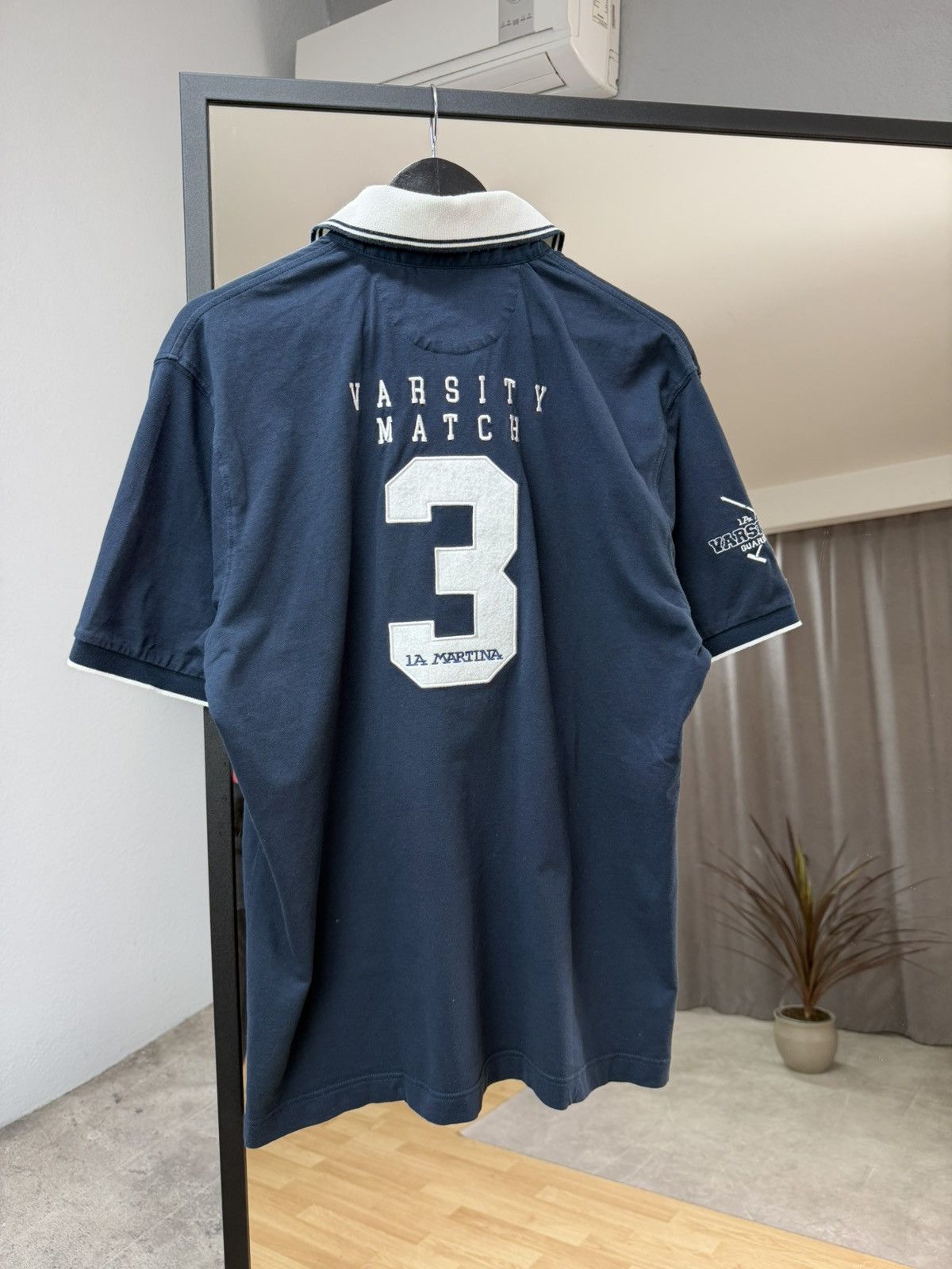 Polo Ralph Lauren La Martina Varsity Polo Shirt Oxford Luxury Big Logo Back Size US XL / EU 56 / 4 - 5 Thumbnail