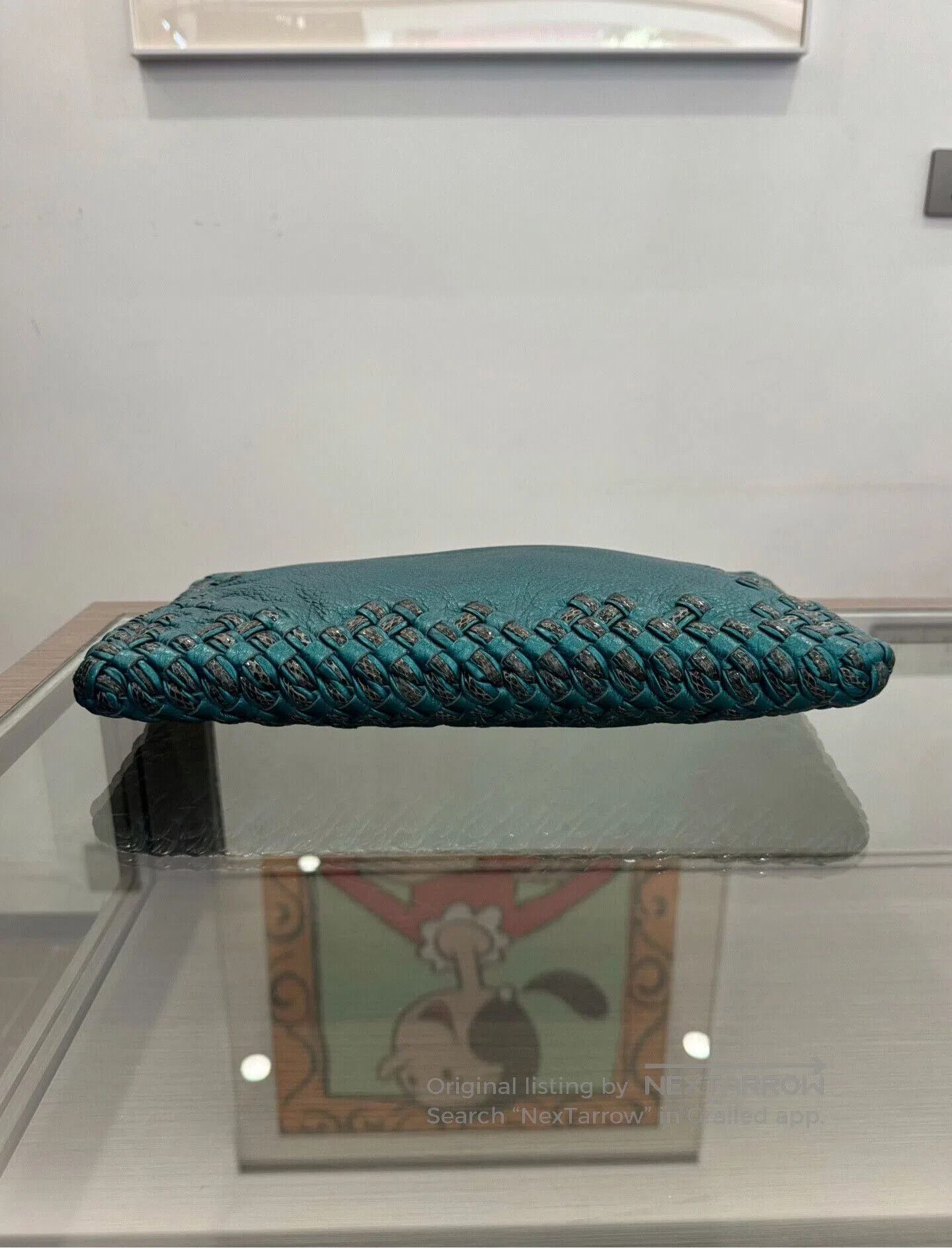 Bottega Veneta Bottega Veneta Blue Woven Clutch 31cm. Size ONE SIZE - 4 Thumbnail