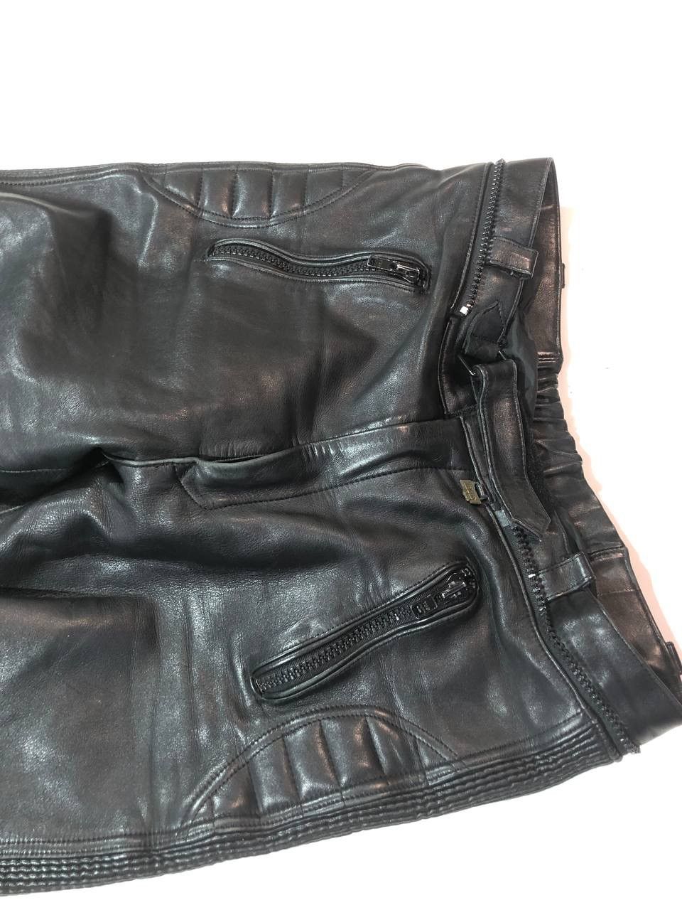 Leather × Vintage TOUTH Vintage Motorcycle Leather Pants Size US 34 / EU 50 - 3 Thumbnail