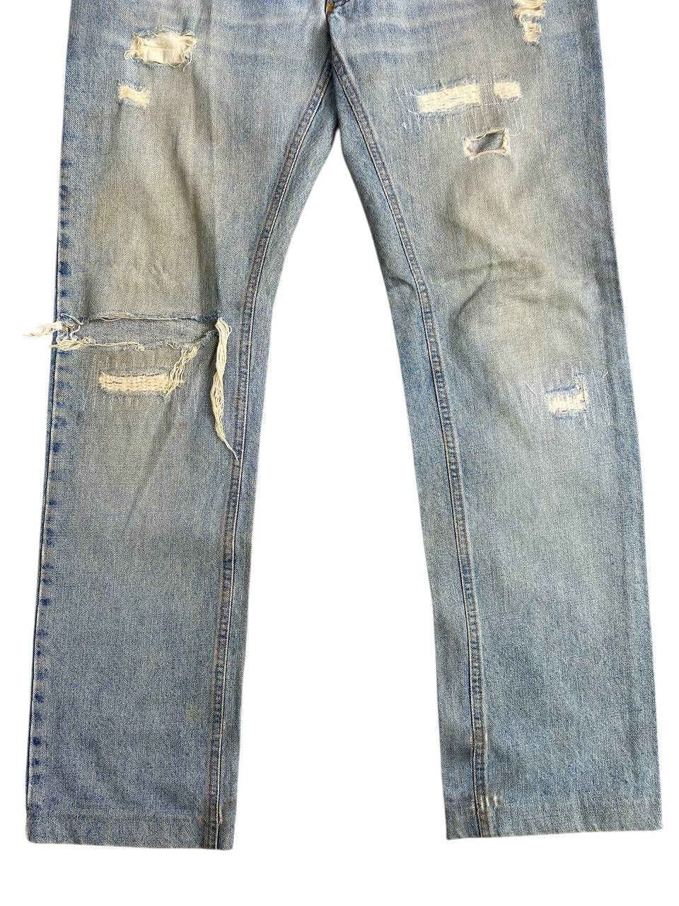 Dolce & Gabbana 2000’s Dolce Gabbana Thrashed Slim Fit Denim Size US 34 / EU 50 - 8 Thumbnail