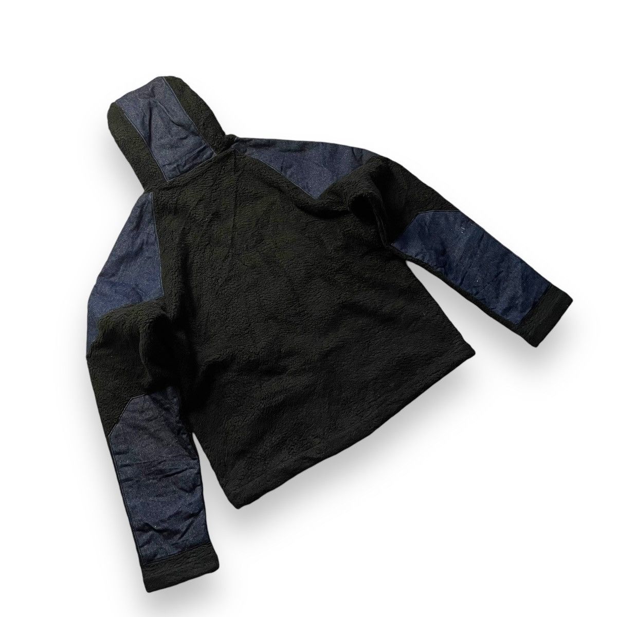 Manastash MANATASH FLEECE + DENIM TWO TONES HOODIE JACKET Size US M / EU 48-50 / 2 - 8 Thumbnail