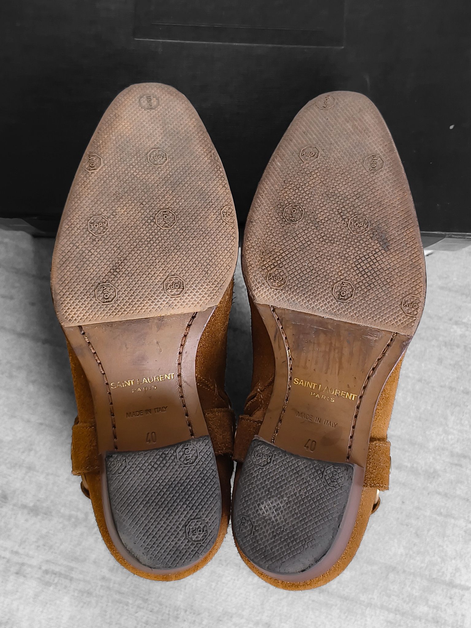 Saint Laurent Paris Saint Laurent Wyatt Harness Boots In Suede Leather Size US 7 / EU 40 - 6 Thumbnail