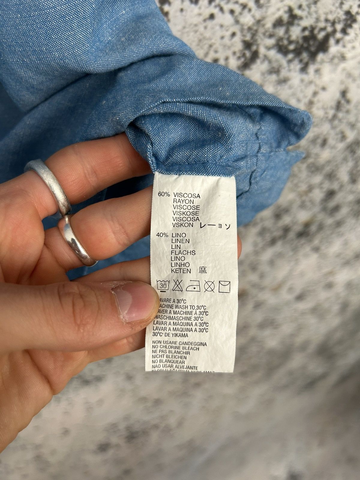 Diesel Vintage Diesel Blue Summer Shirt Avant Garde Y2K 00s Punk Size US L / EU 52-54 / 3 - 8 Thumbnail