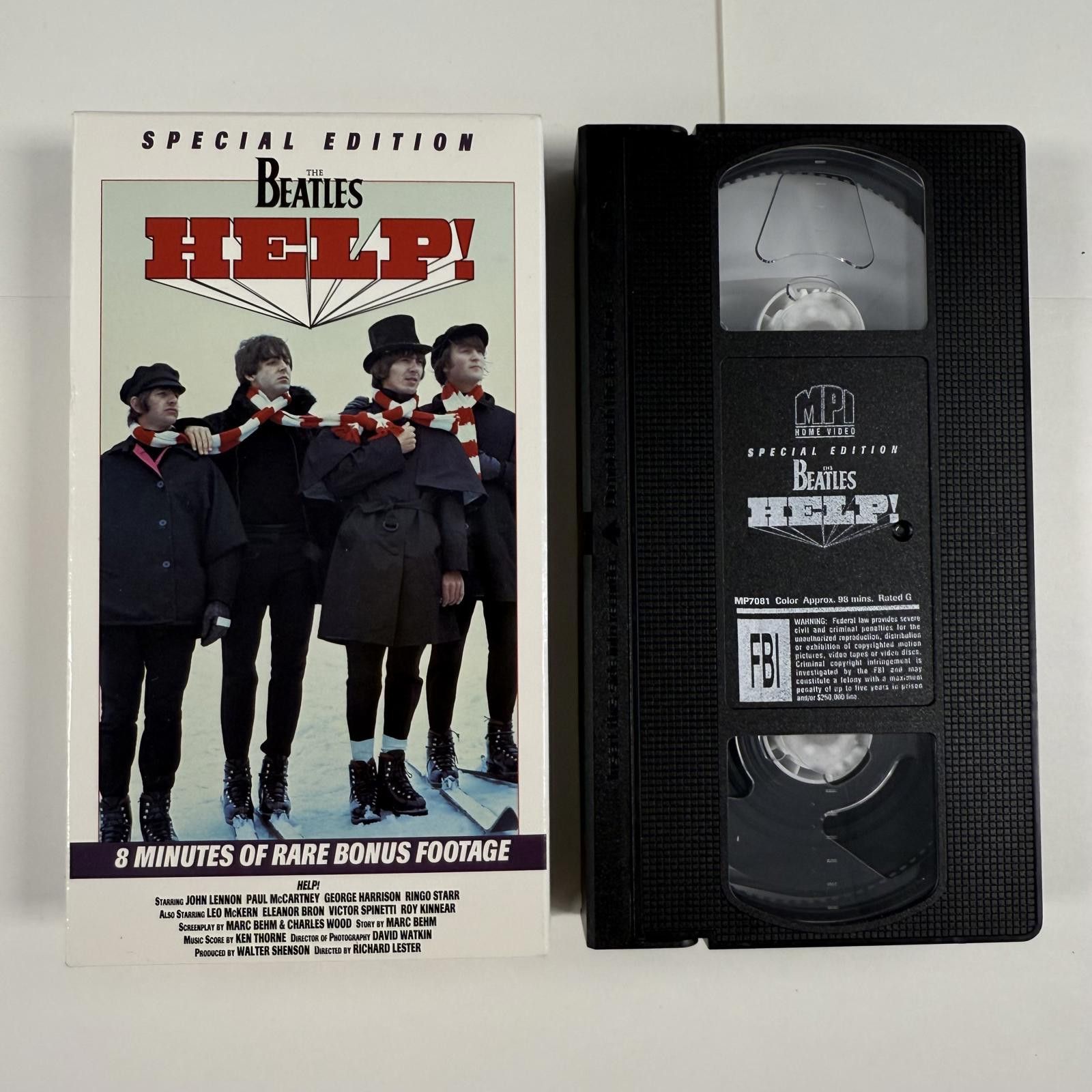 Designer The Beatles Rare VHS Collection Firsts & Help! 1995 Size ONE SIZE - 11 Thumbnail