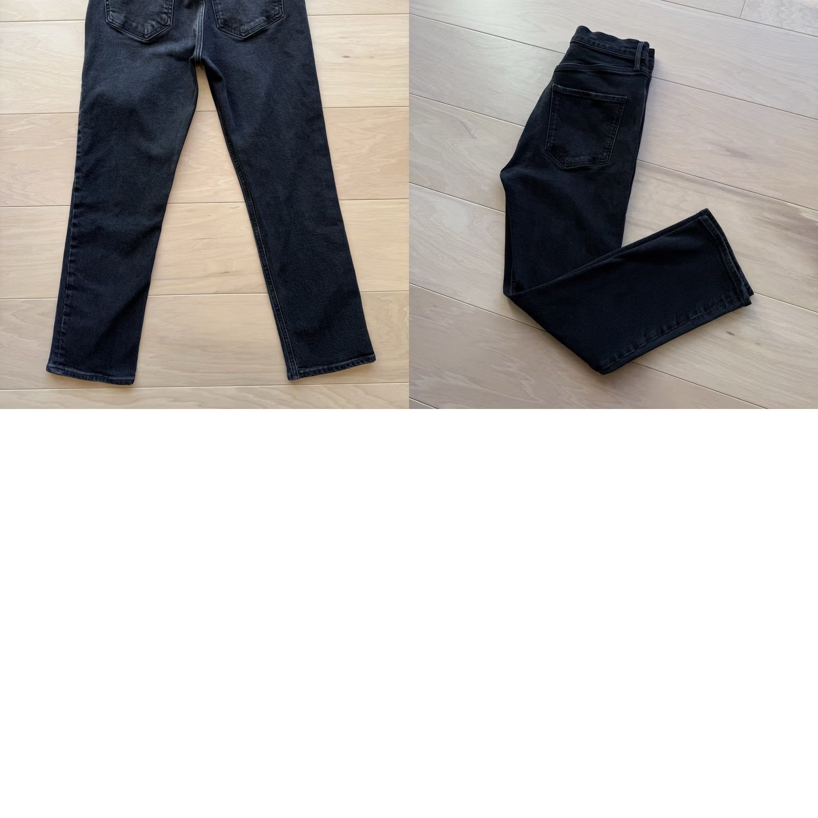 Agolde AGOLDE Riley Crop Jeans Women's 28 Black High Rise Glam Boho Party New York Jeans Best Seller Women 28 Black High Rise Crop Jeans Size 28" / US 6 / IT 42 - 8 Thumbnail