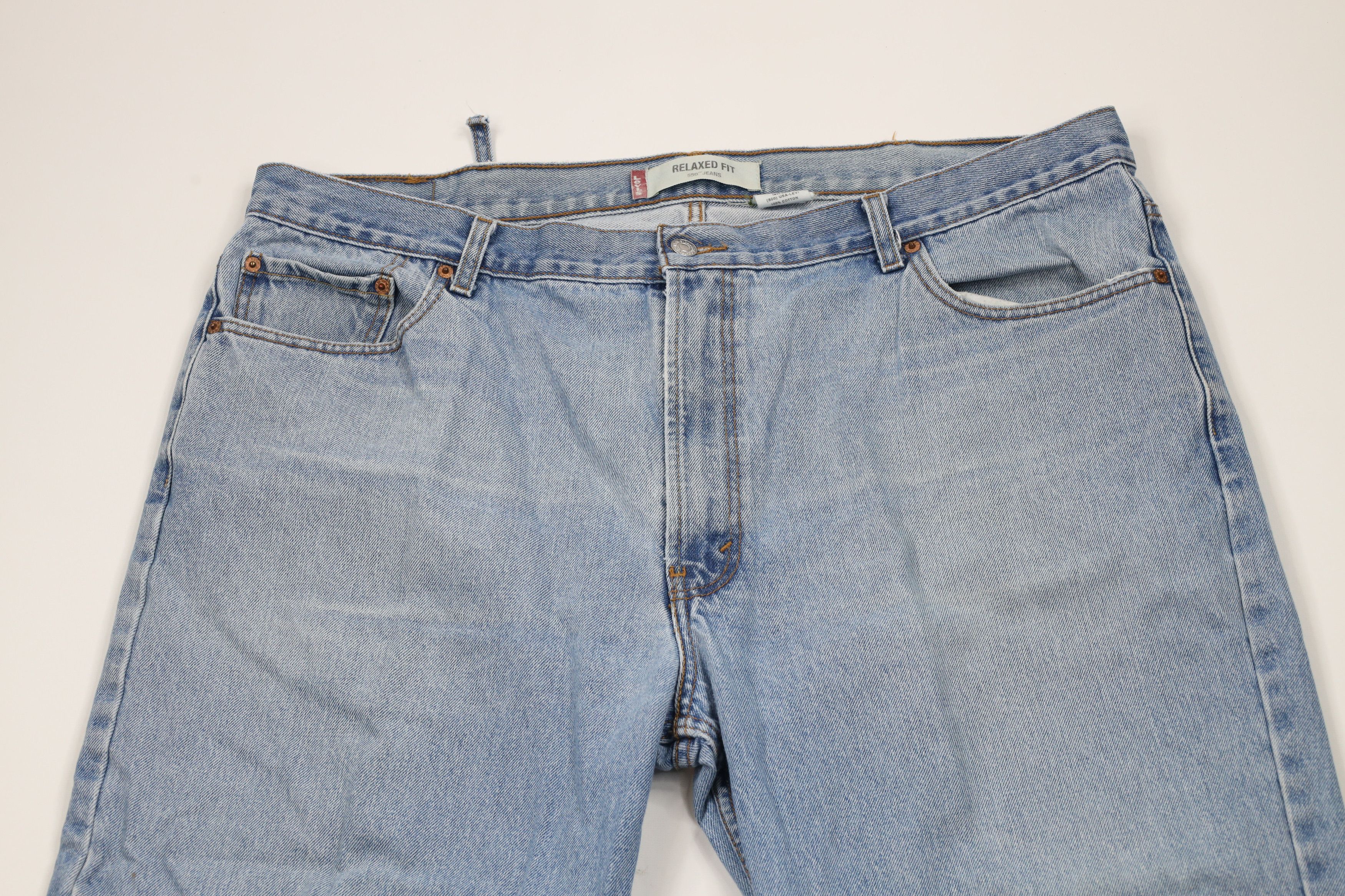 Levi's × Vintage Vintage Y2K 2004 Levis 550 Relaxed Fit Denim Jeans Blue Size US 44 / EU 60 - 2 Thumbnail